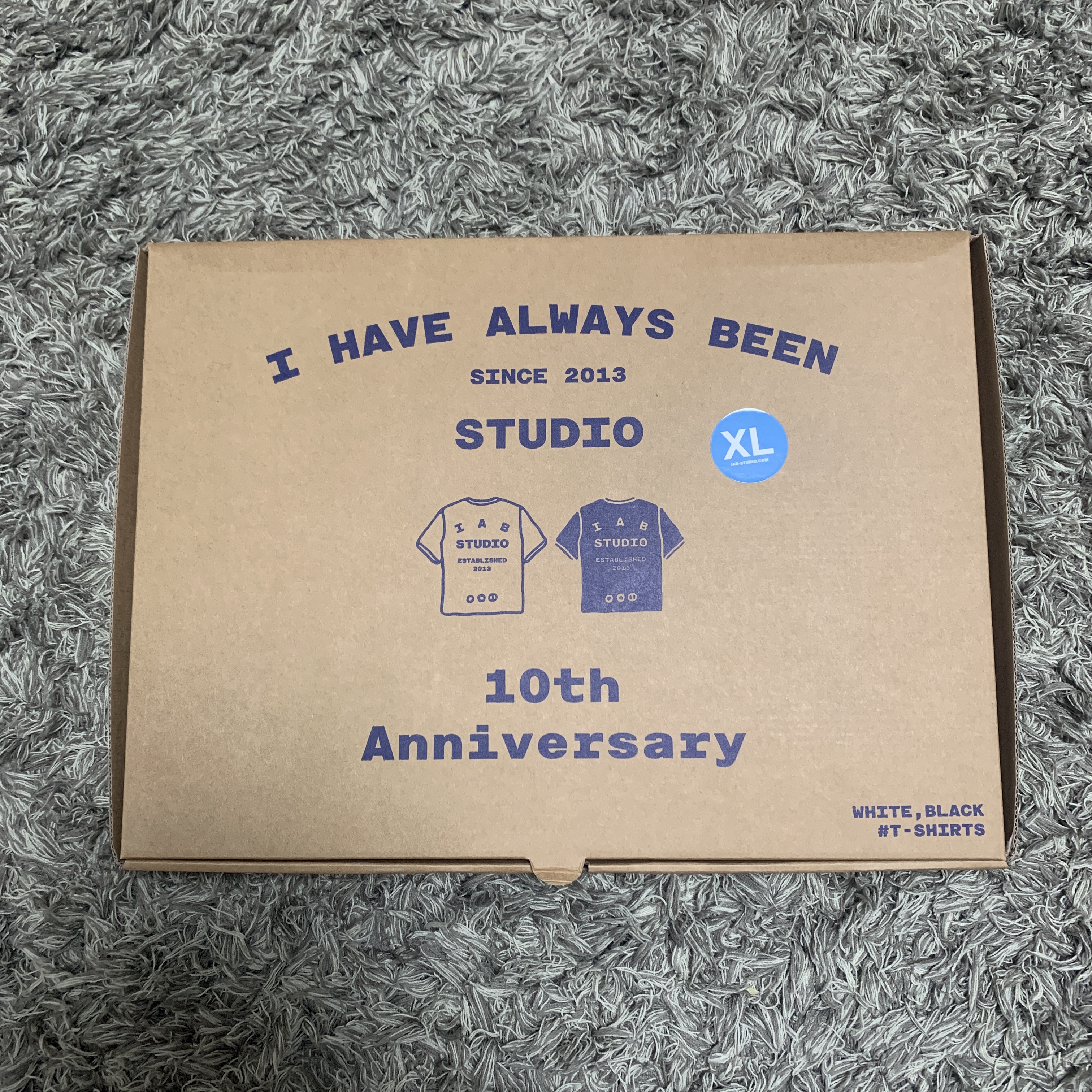 IAB Studio 10th Anniversary T-Shirts Pack White & Black (2 Pack) 착용 스타일