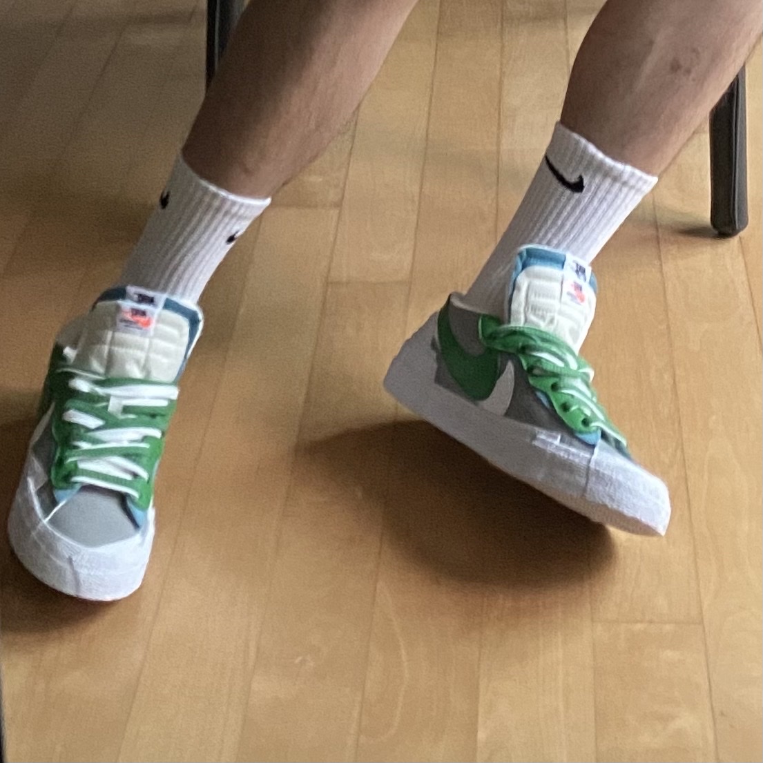 Nike x Sacai Blazer Low Classic Green 착용 스타일