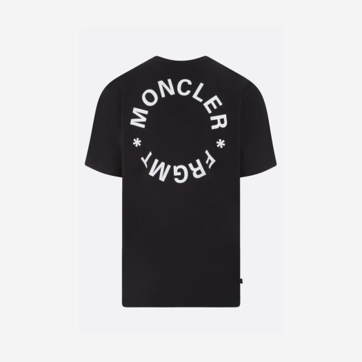 몽클레르 x 프라그먼트 로고 모티프 티셔츠 블랙 - 23FW