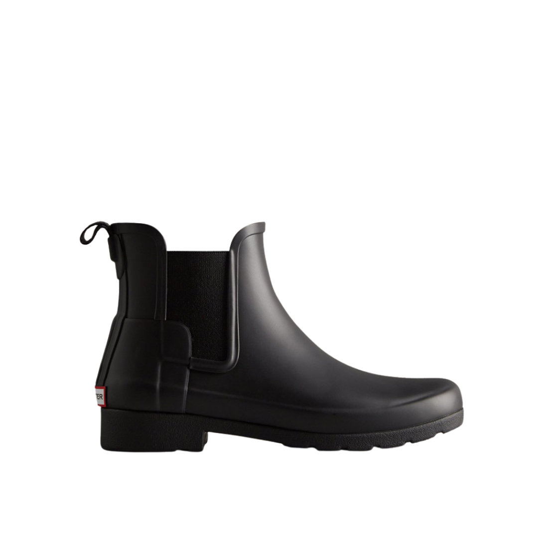 (W) 헌터 오리지널 리파인드 첼시 부츠 블랙((W) Hunter Original Refined Chelsea Boots Black)