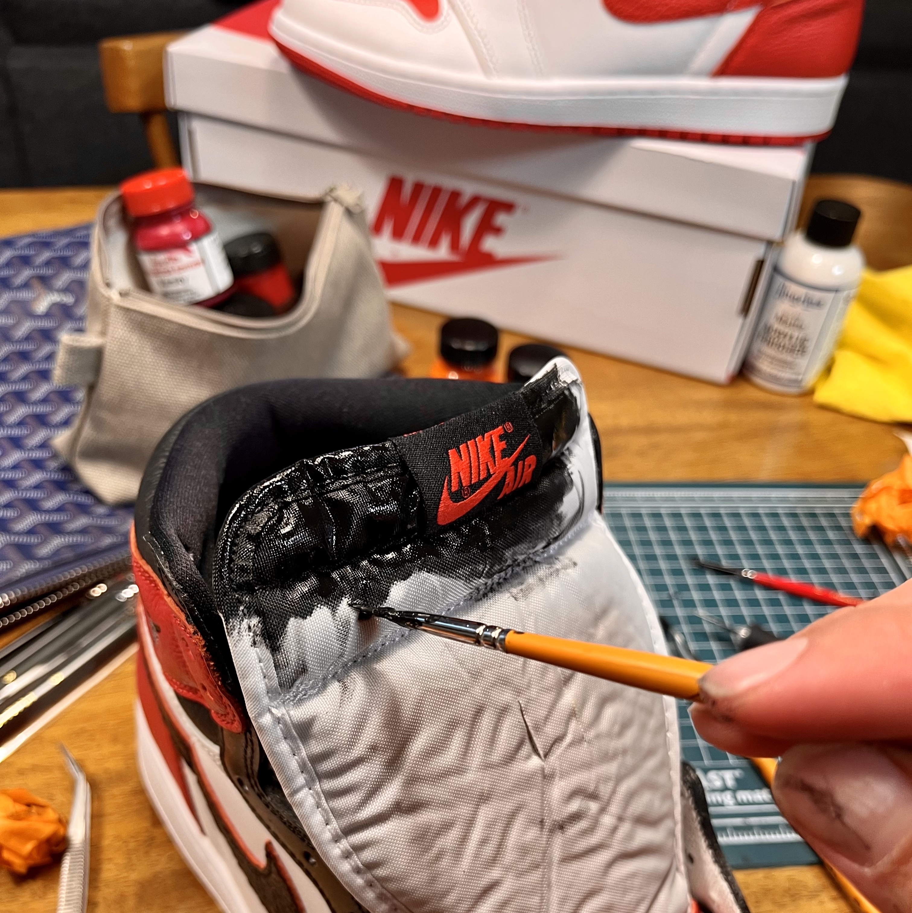Jordan 1 Retro High OG Heritage, Jordan 1 Retro High OG Bred Toe 착용 스타일