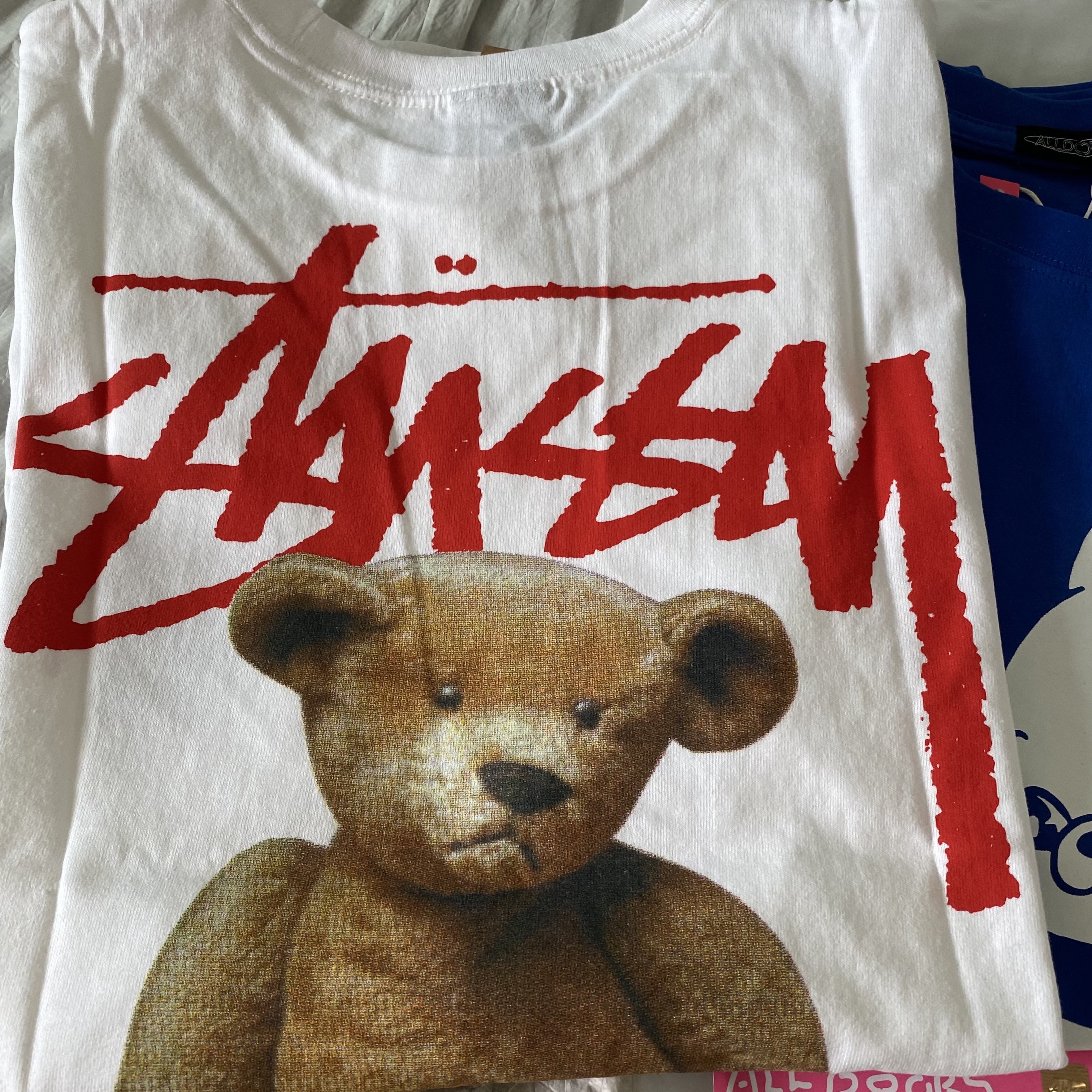 Stussy Built Tough T-Shirt White 착용 스타일 - 2