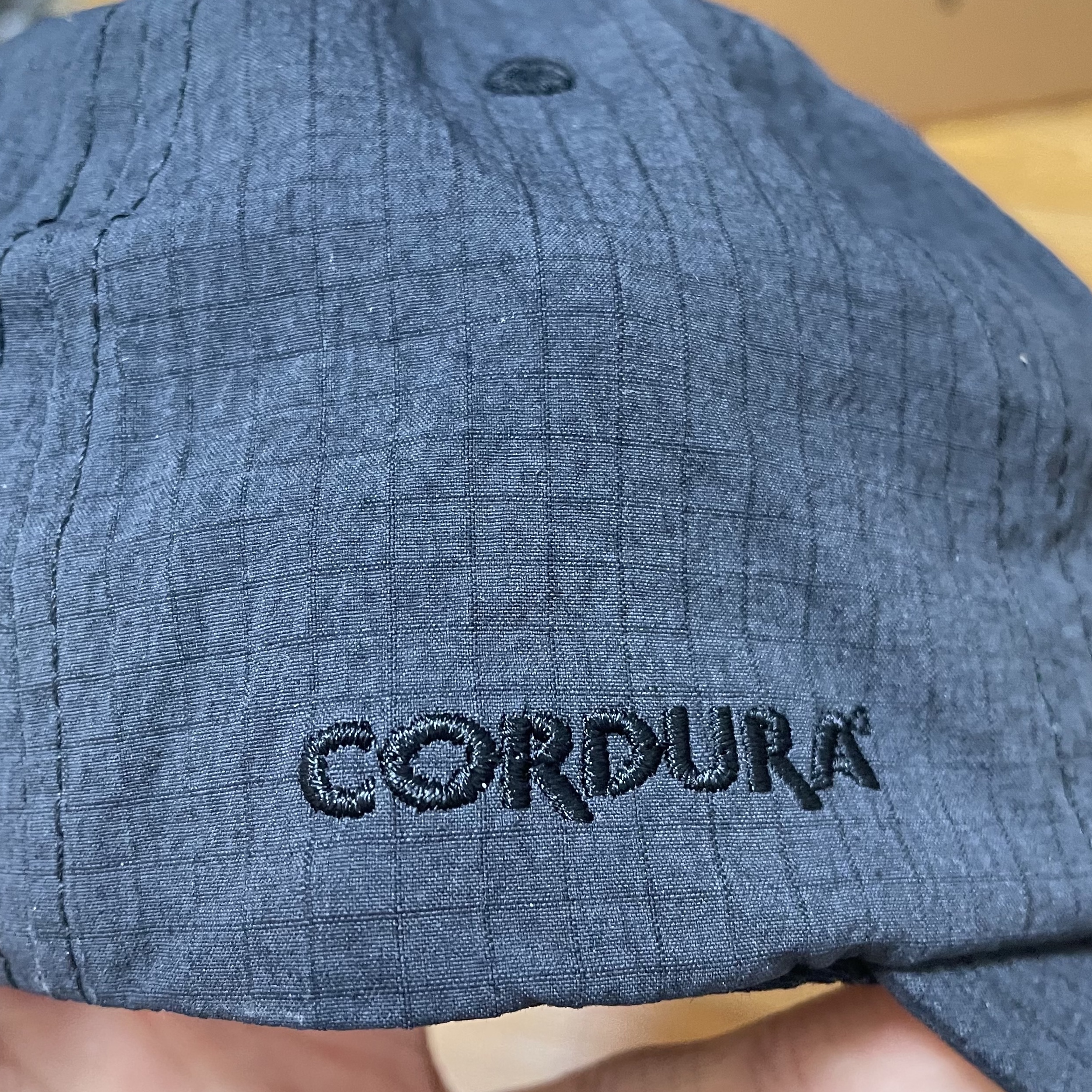 Supreme Cordura Ripstop S Logo 6-Panel Black - 23SS 착용 스타일 - 3