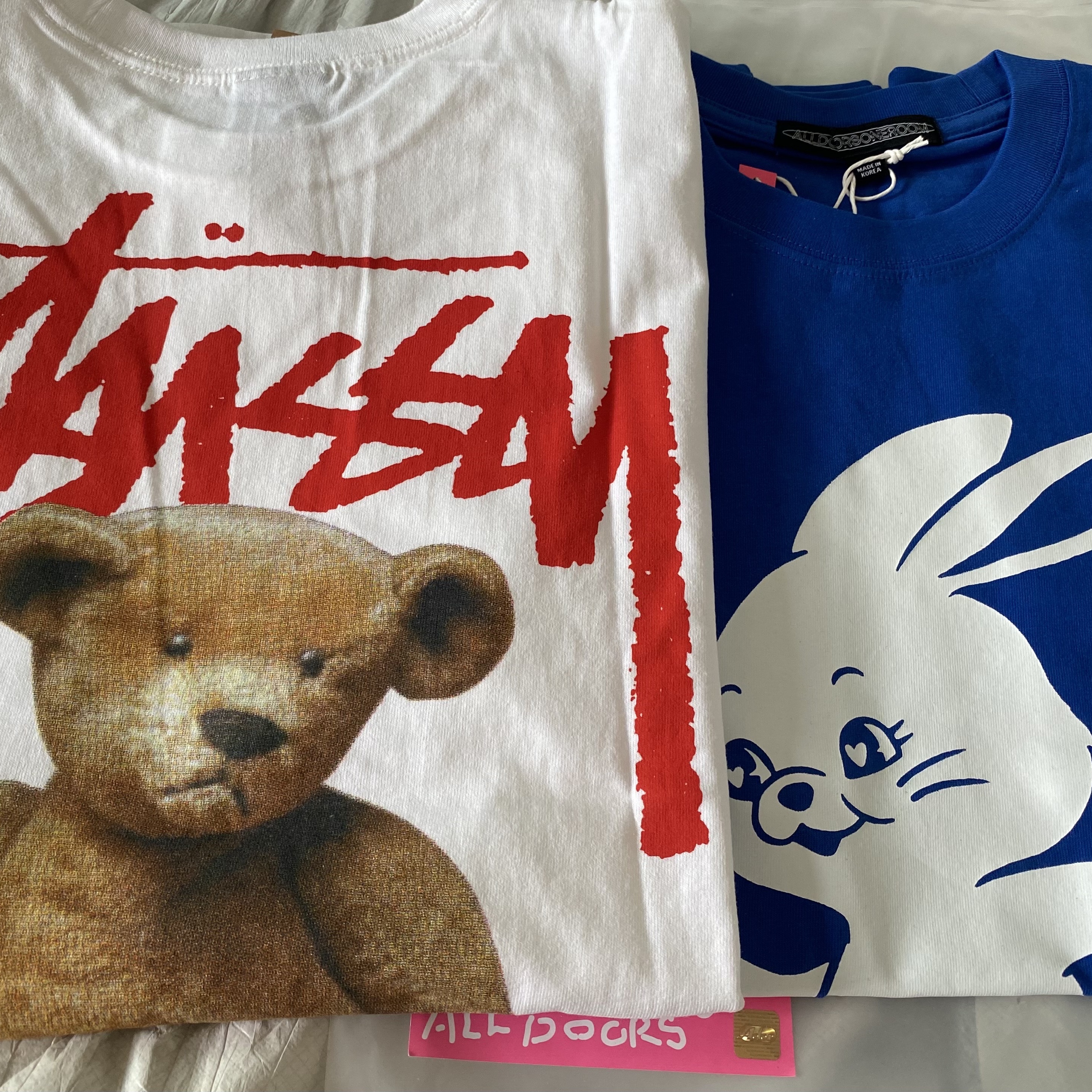 Stussy Built Tough T-Shirt White 착용 스타일 - 1