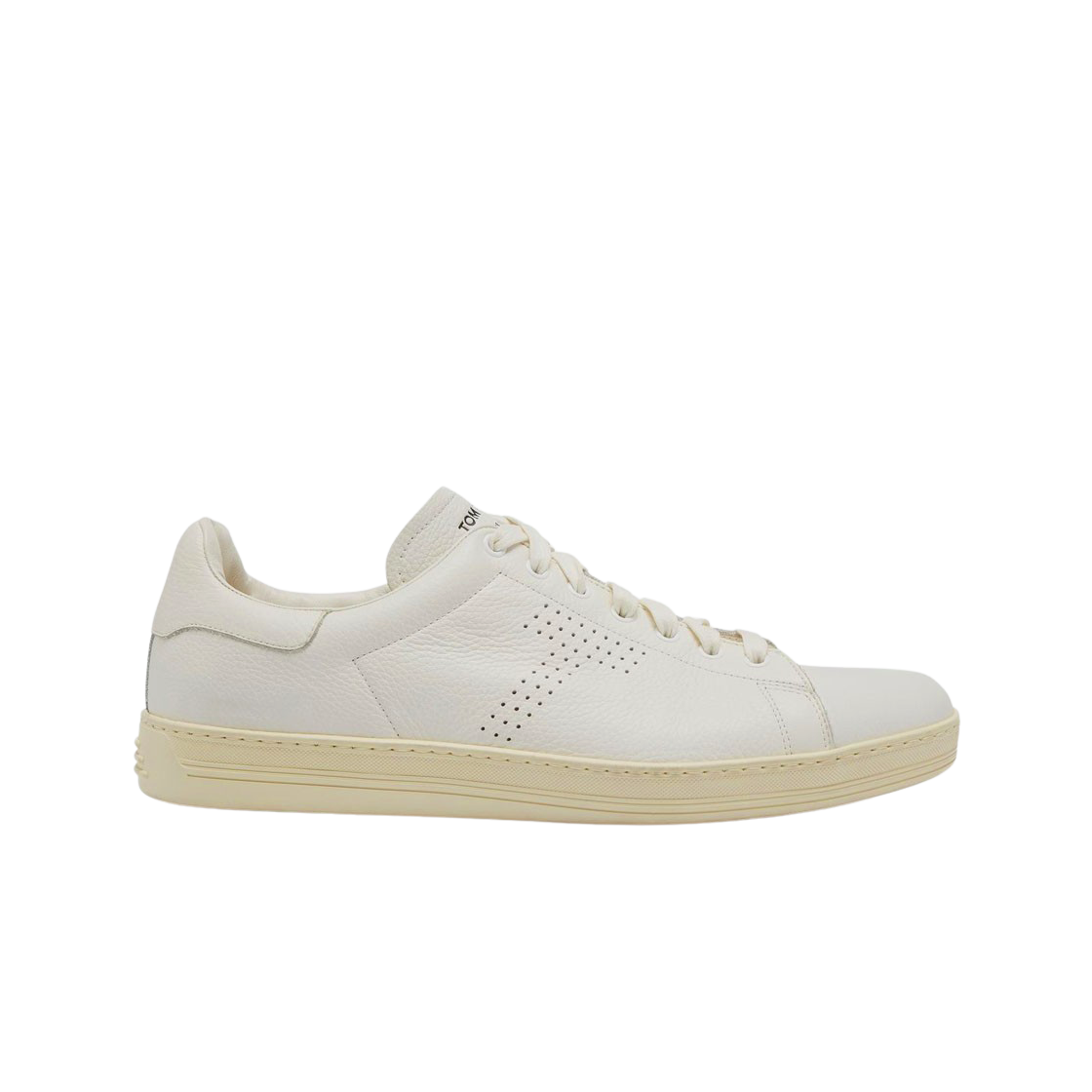 J1045T-DAP Tom Ford Warwick Grained Leather Sneakers White