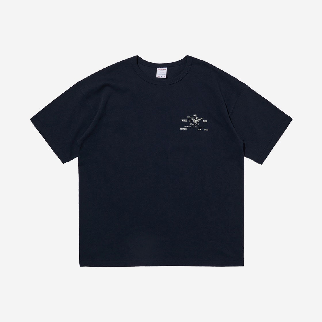 TRJ63TS31NY True Religion Basic T-Shirt Navy - 대표 이미지 #1