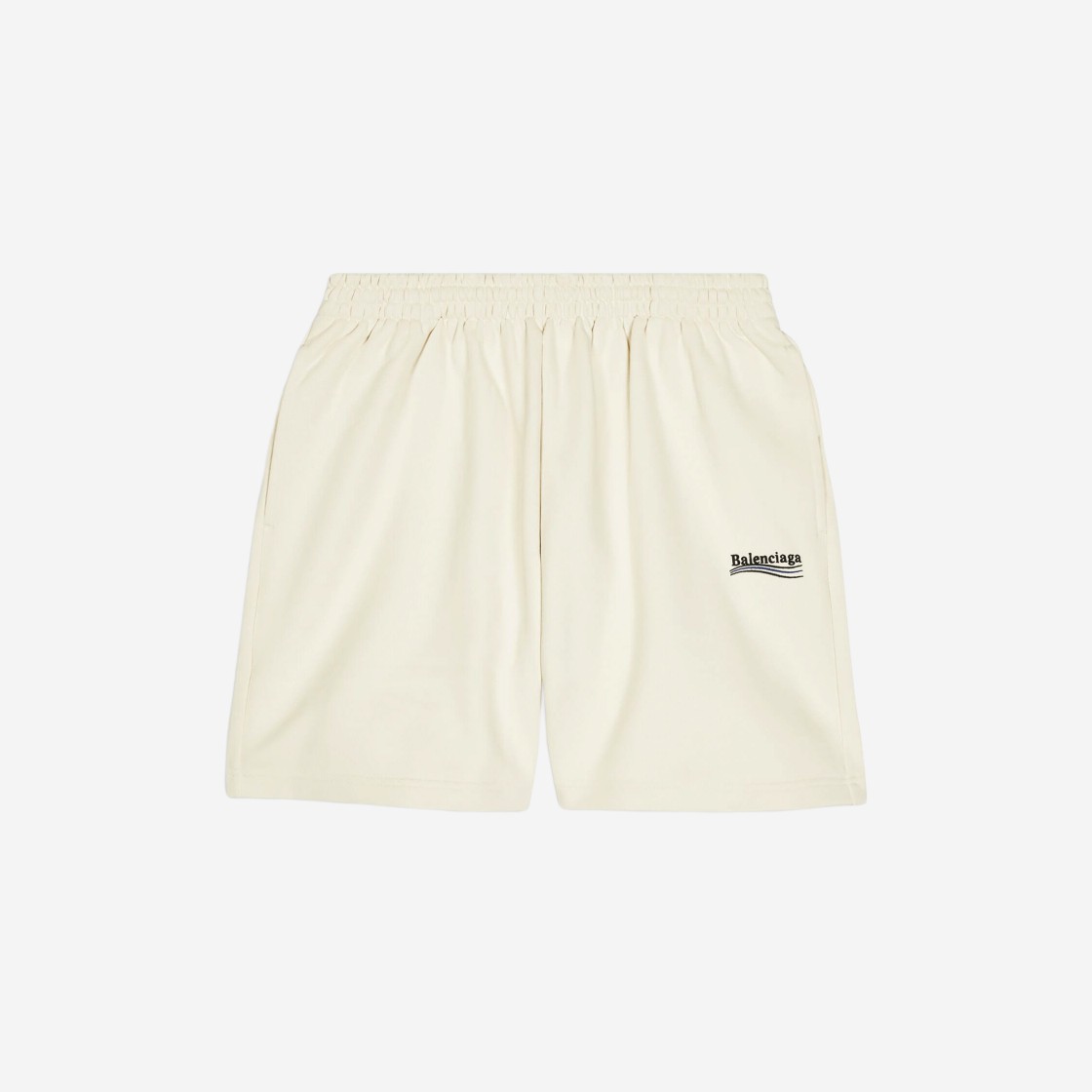 Balenciaga Political Campaign Sweatshorts Cream 상세 이미지 1