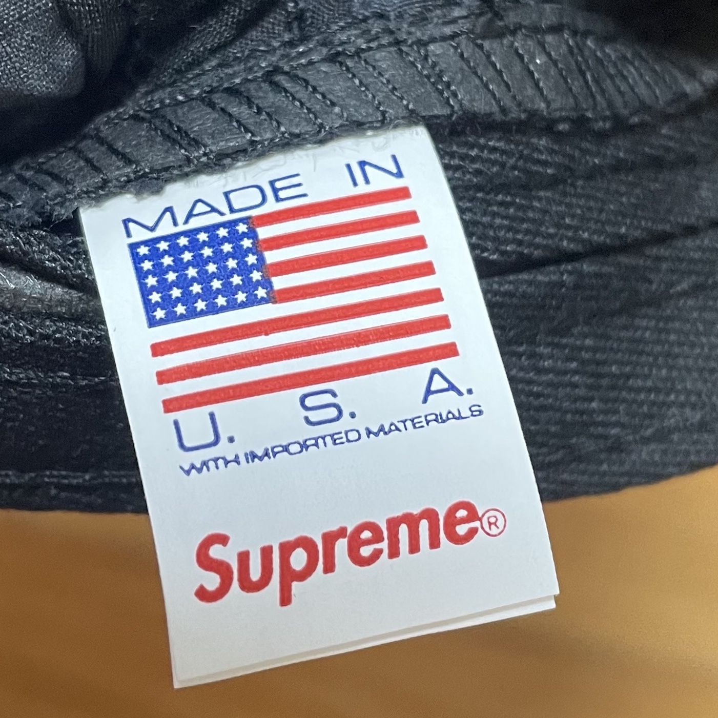 Supreme Cordura Ripstop S Logo 6-Panel Black - 23SS 착용 스타일 - 5
