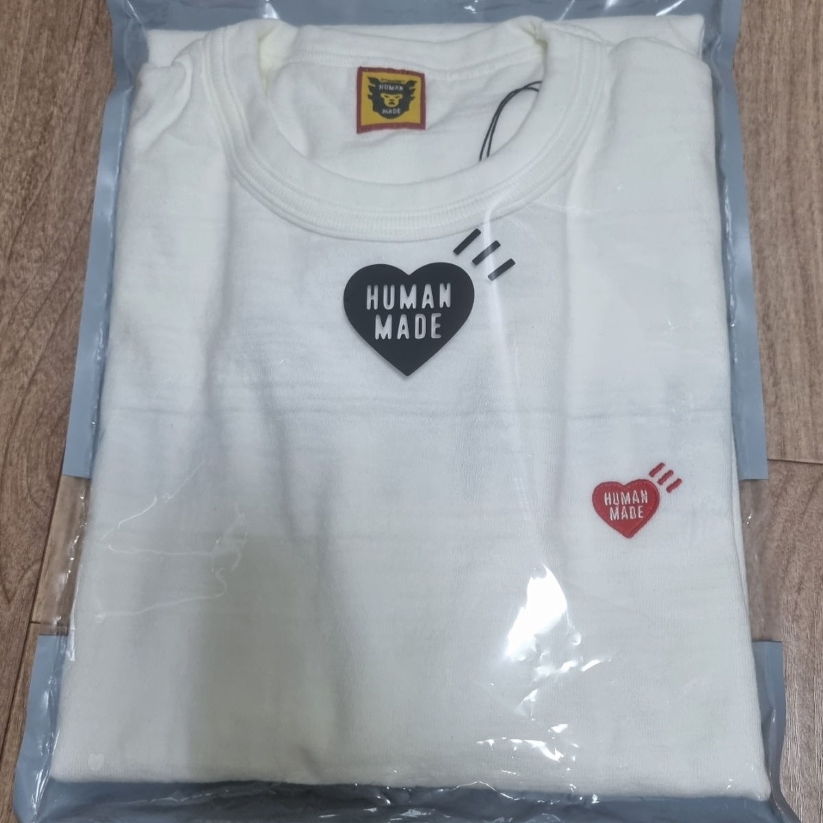 Human Made Heart Badge T-Shirt White 착용 스타일