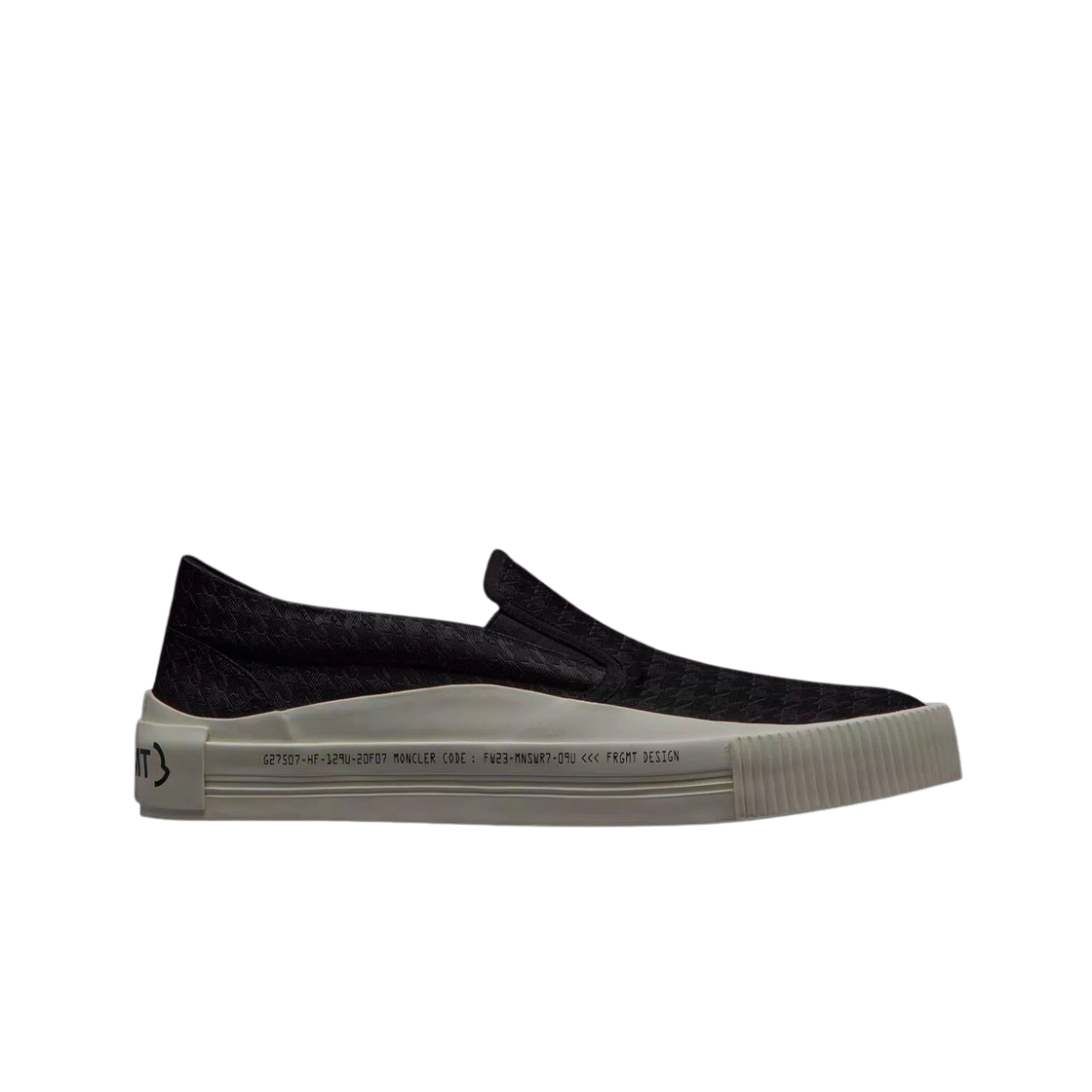 몽클레르 x 프라그먼트 벌칸 FRGMT 슬립온 트레이너 블랙 - 23FW(Moncler x Fragment Vulcan FRGMT Slip-On Trainers Black - 23FW) - 1