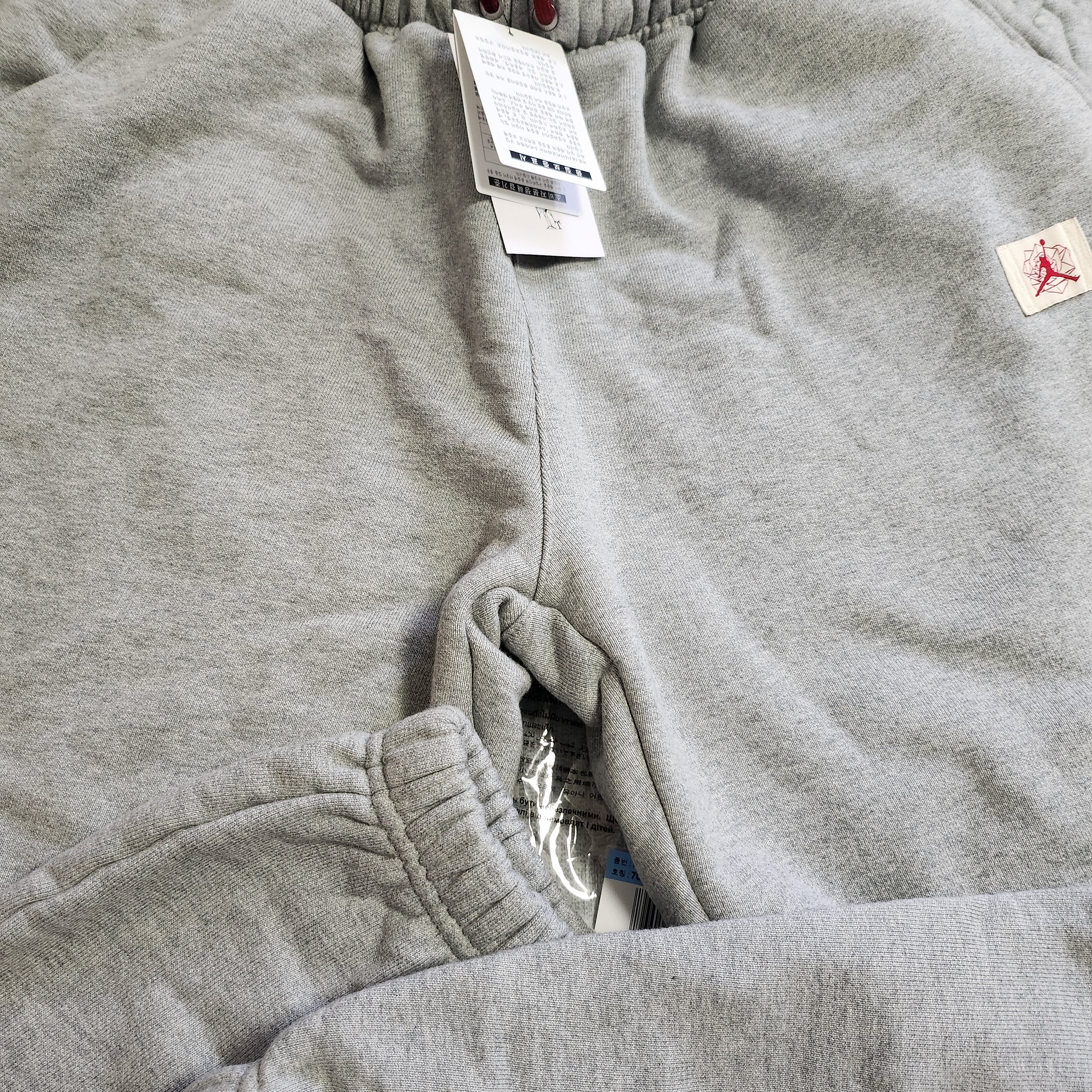 (W) Jordan x Teyana Taylor Fleece Pants Dark Grey Heather - Asia 착용 스타일 - 3