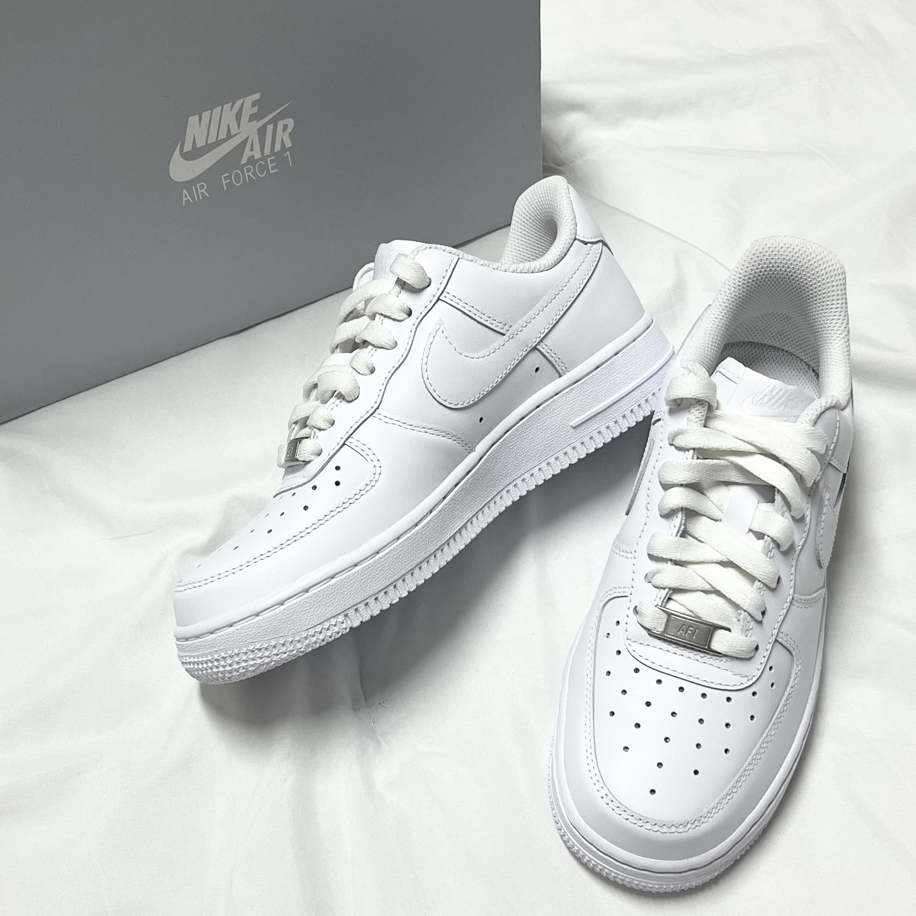 (W) Nike Air Force 1 '07 Low White 착용 스타일