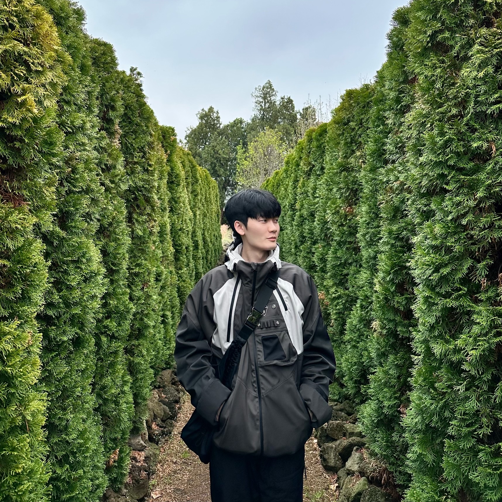 Undermycar Kame Multi Zip Turtle Shell Parka Driftwood - 22FW 착용 스타일