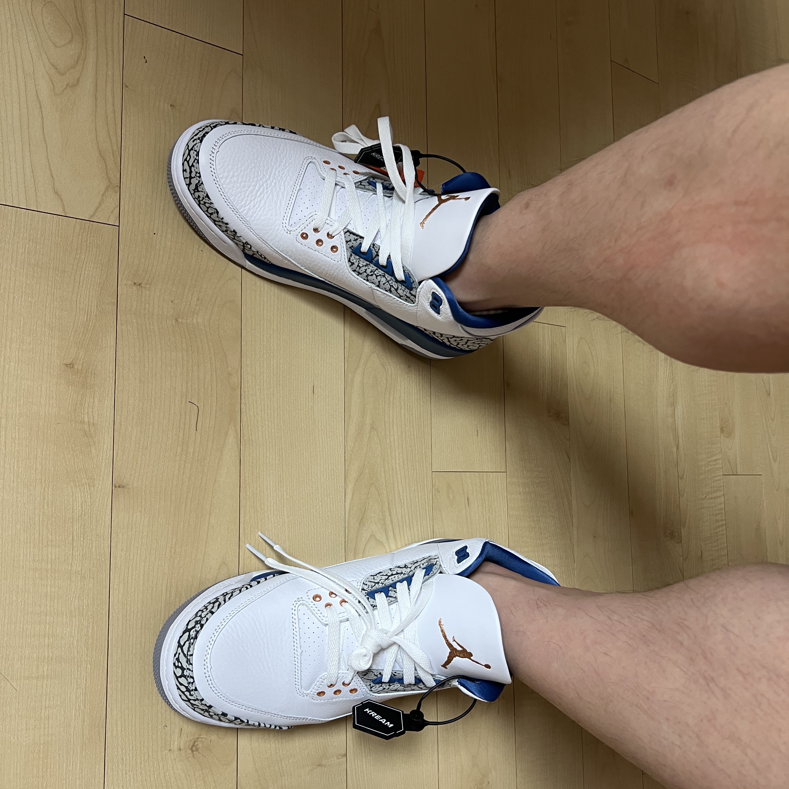 Jordan 3 Retro True Blue and Copper 착용 스타일 - 2