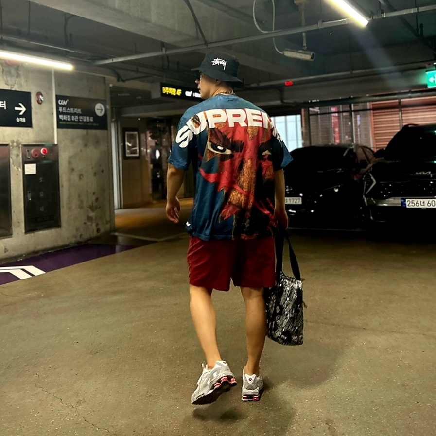 Supreme Ronin S/S Top Multicolor - 23SS, Nike x Supreme Shox Ride 2 SP White 착용 스타일 - 1