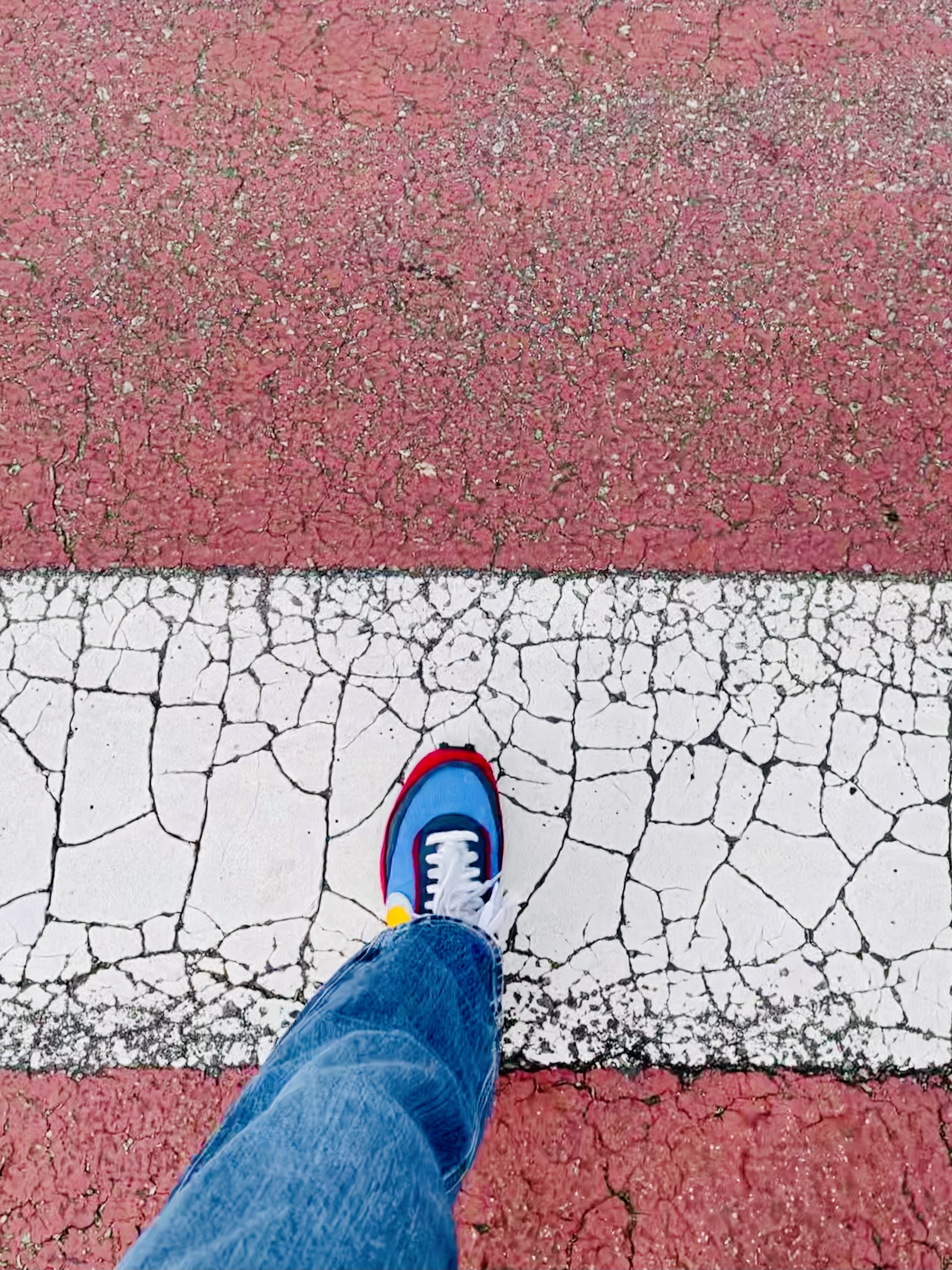 Nike x Sacai LDWaffle Blue Multi 착용 스타일