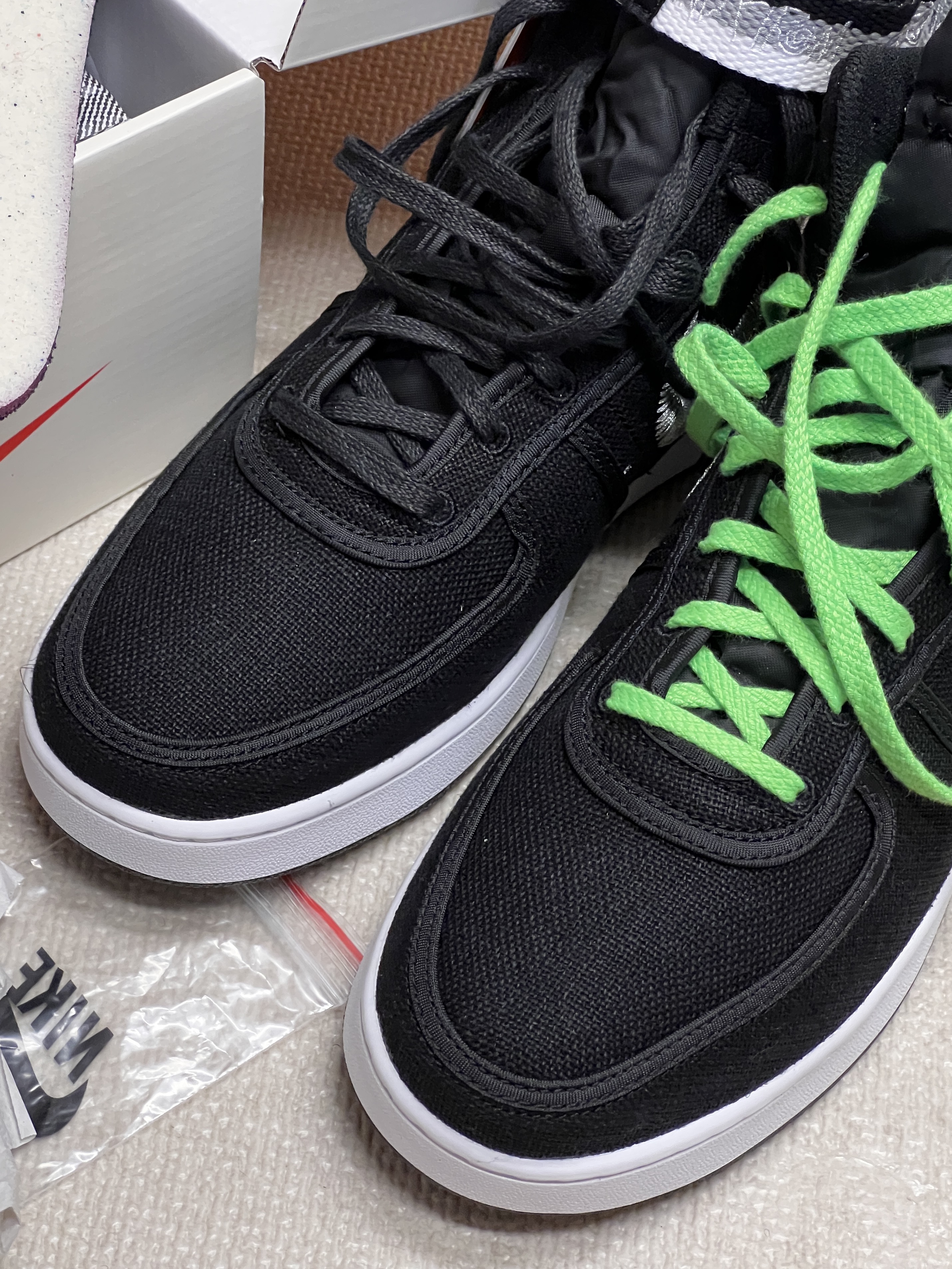 Nike x Stussy Vandal High Black 착용 스타일 - 3