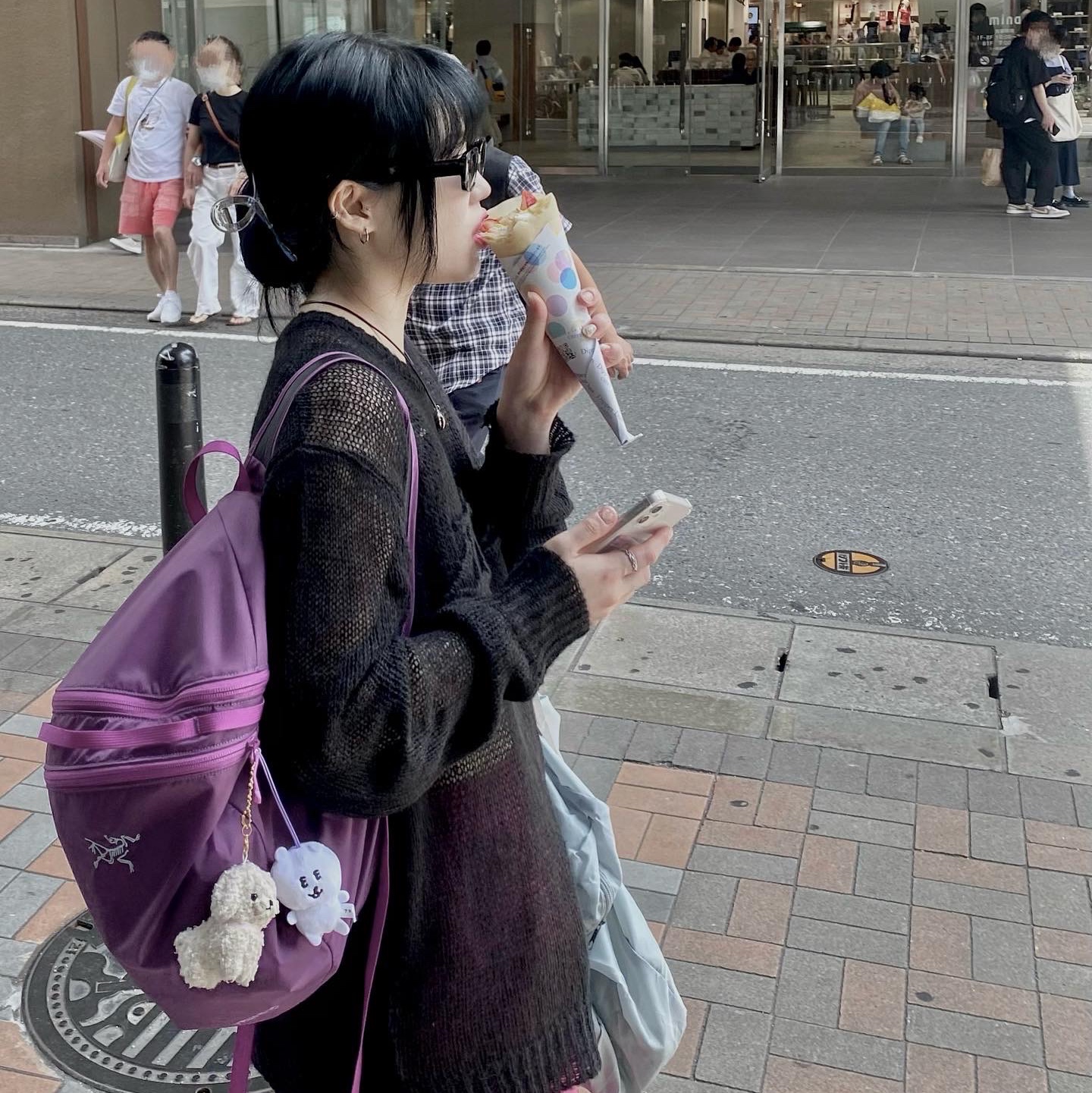 Stussy Loose Knit Logo Sweater Black, Arc'teryx Heliad 15 Backpack Groovie 착용 스타일 - 4