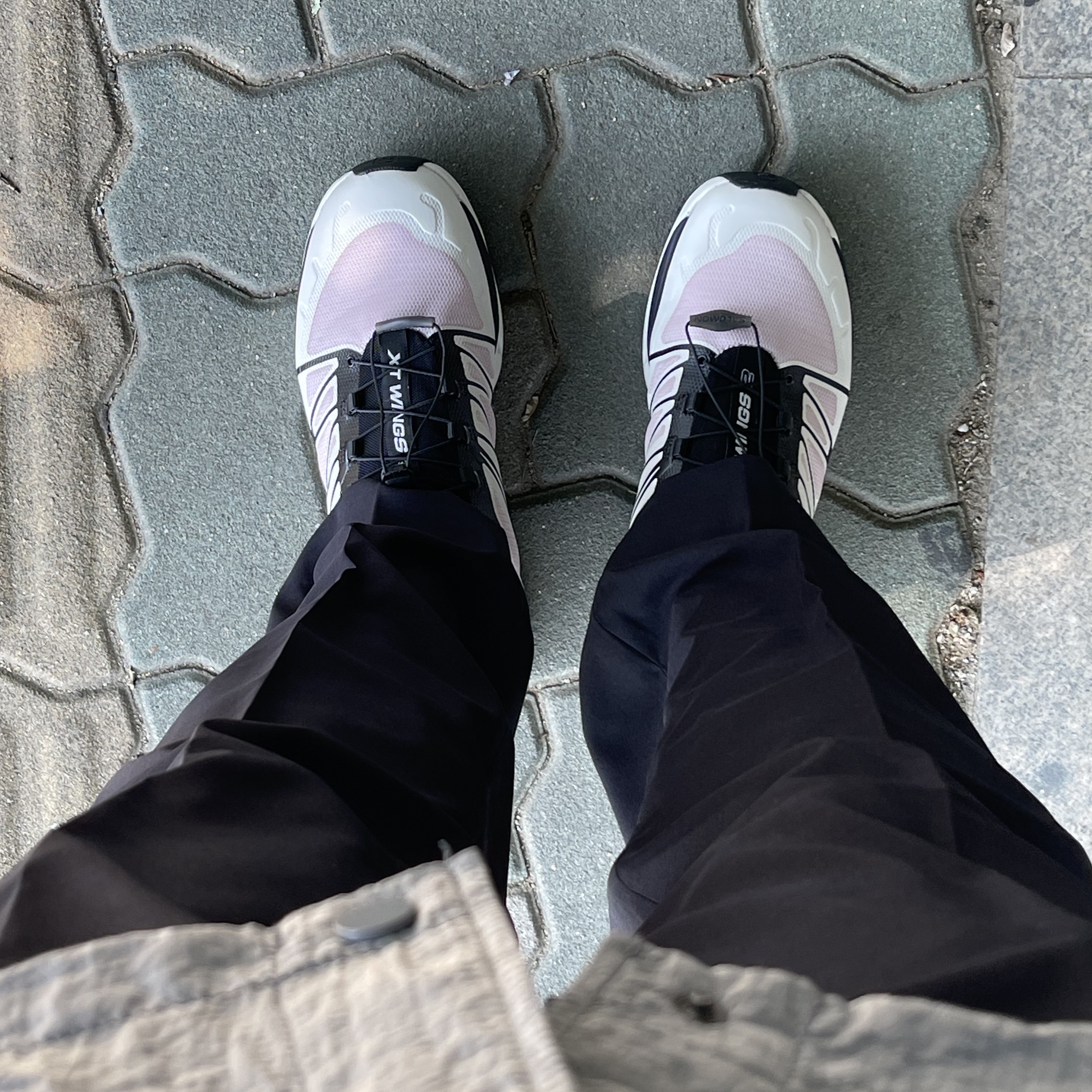Salomon XT-Wings 2 Cradle Pink 착용 스타일