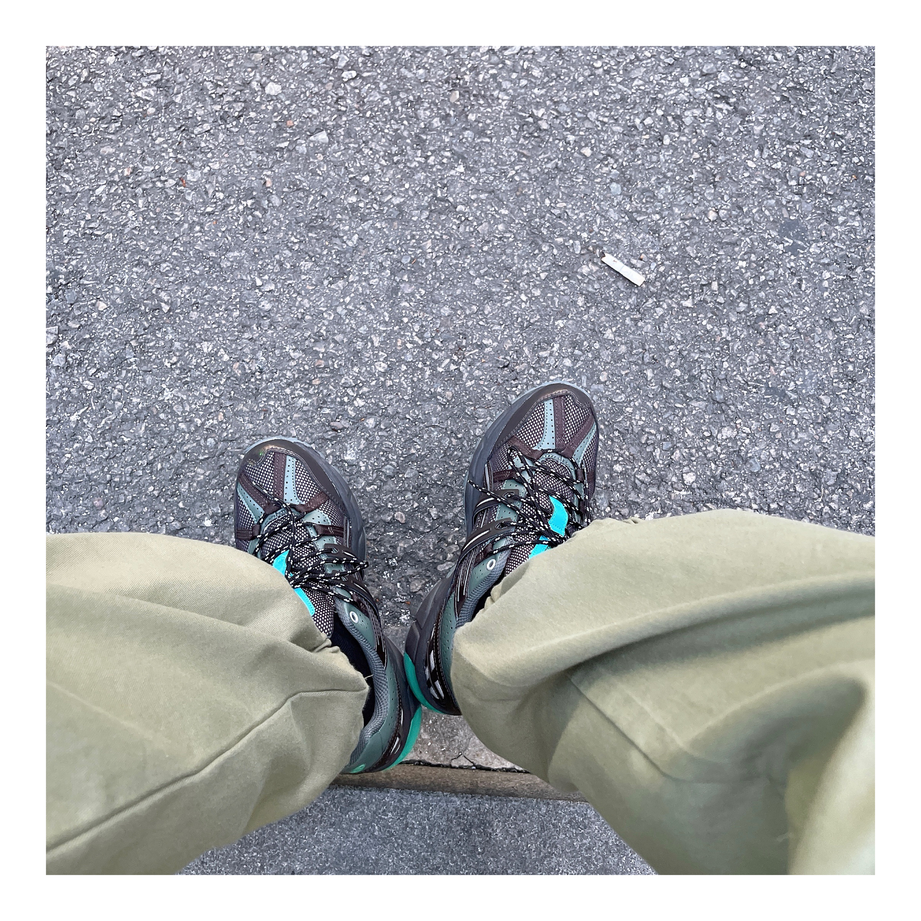 (W) Asics x Matin Kim Gel-Sonoma 15-50 Black Pure Silver 착용 스타일