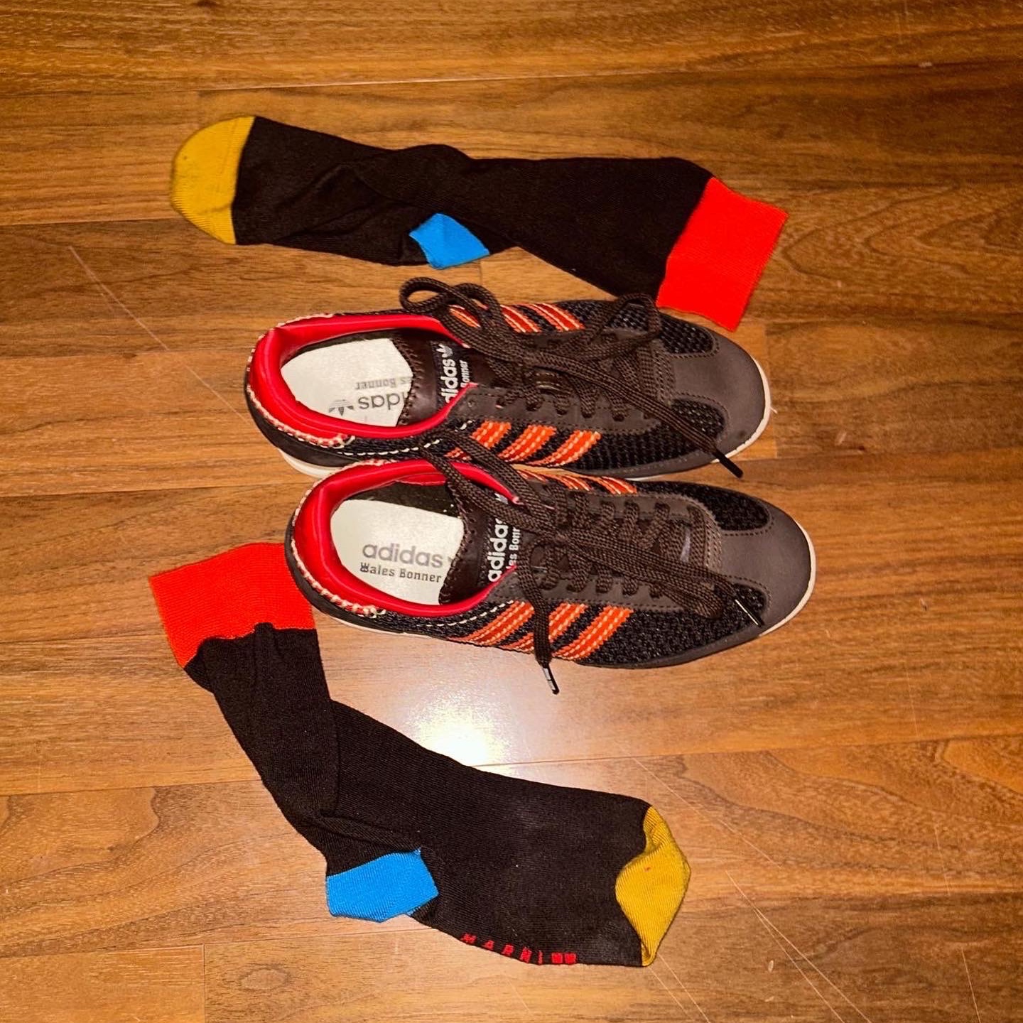 Adidas x Wales Bonner SL 72 Knit Brown 착용 스타일 - 2