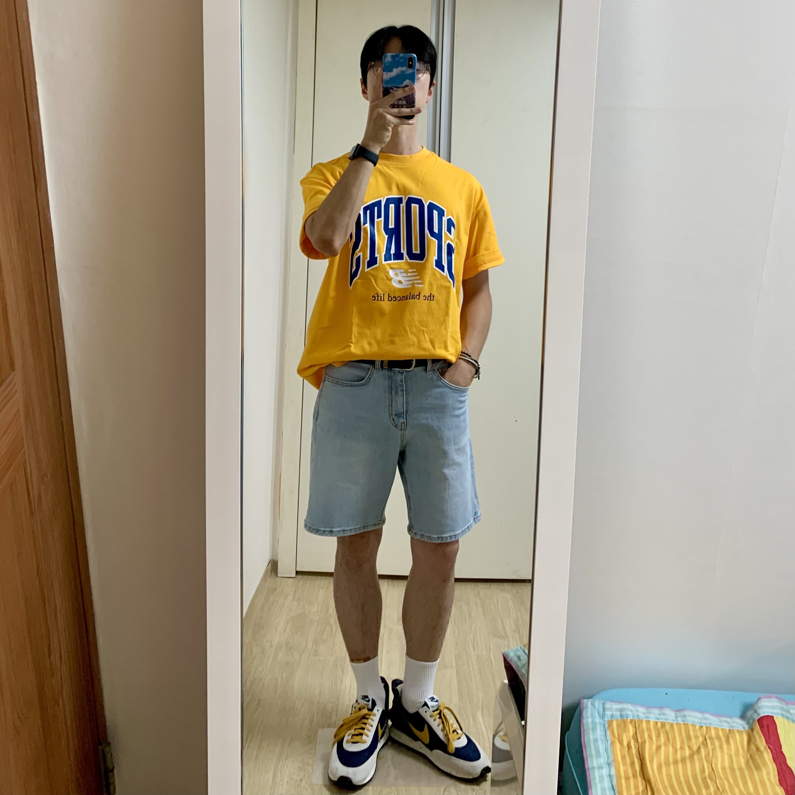 (W) Nike x Undercover Daybreak Obsidian 착용 스타일 - 1