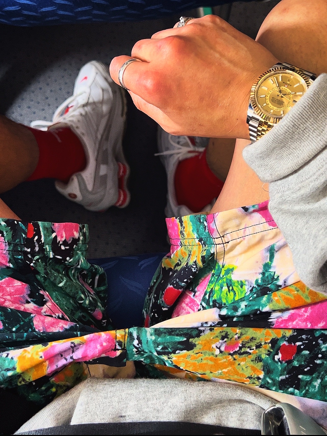 Rolex Sky-Dweller 42mm 326933 Champagne Jubilee, Supreme Contrast Hooded Sweatshirt Heather Grey - 21FW 착용 스타일 - 2