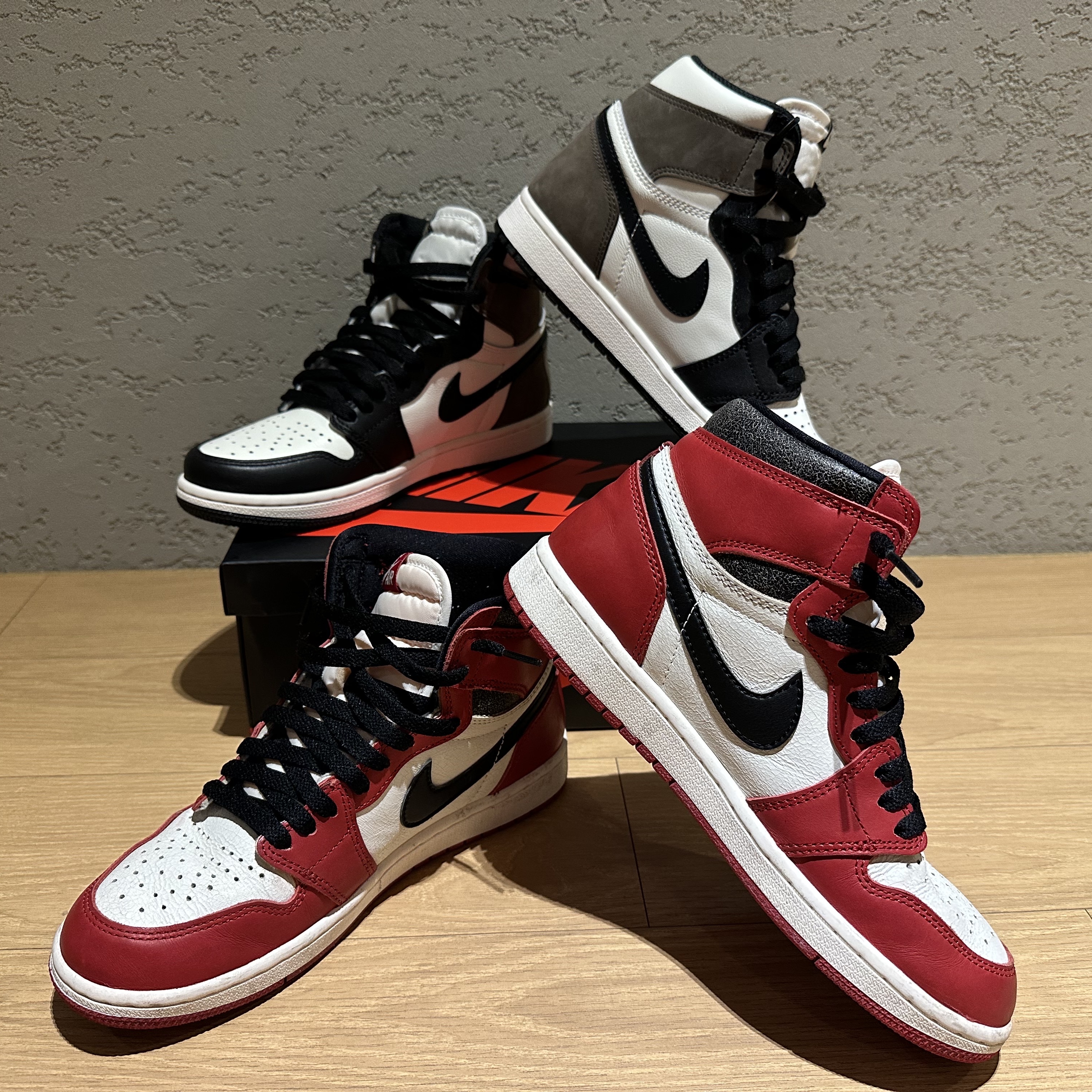 Nike x Peaceminusone Wide Pants Black (DR0096-010), Jordan 1 Retro High OG Black Mocha 착용 스타일 - 3