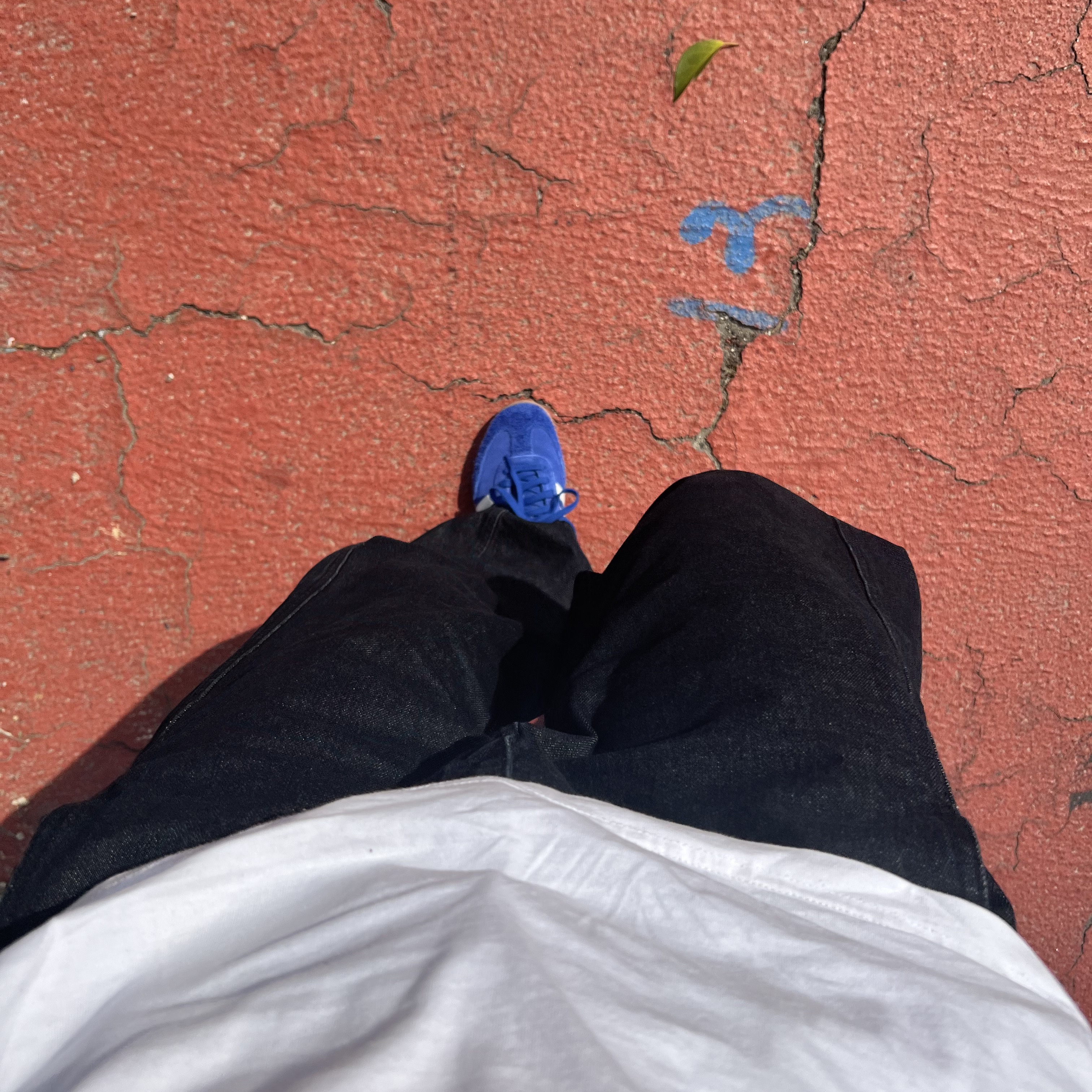 Adidas Samba OG Royal Blue 착용 스타일 - 1