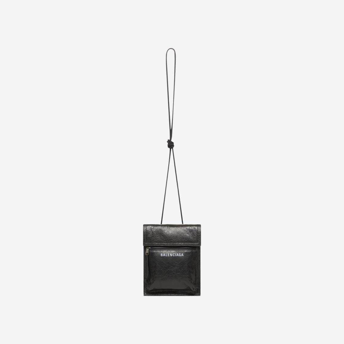 Balenciaga Explorer Small Pouch with Strap Black 상세 이미지 3