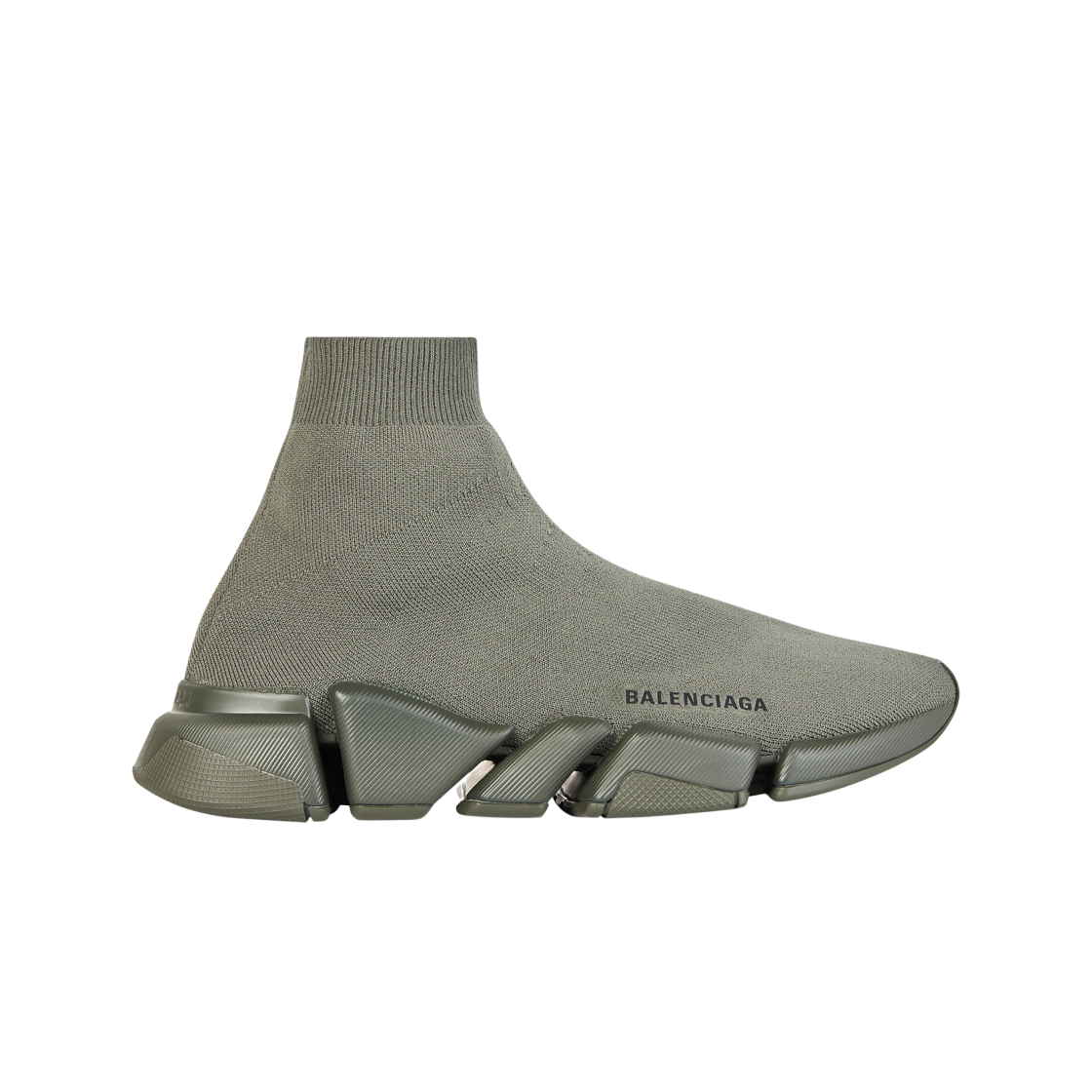 발렌시아가 스피드 2.0 모노컬러 리사이클드 니트 스니커즈 카키(Balenciaga Speed 2.0 Monocolor Recycled Knit Sneakers Kaki) - 1