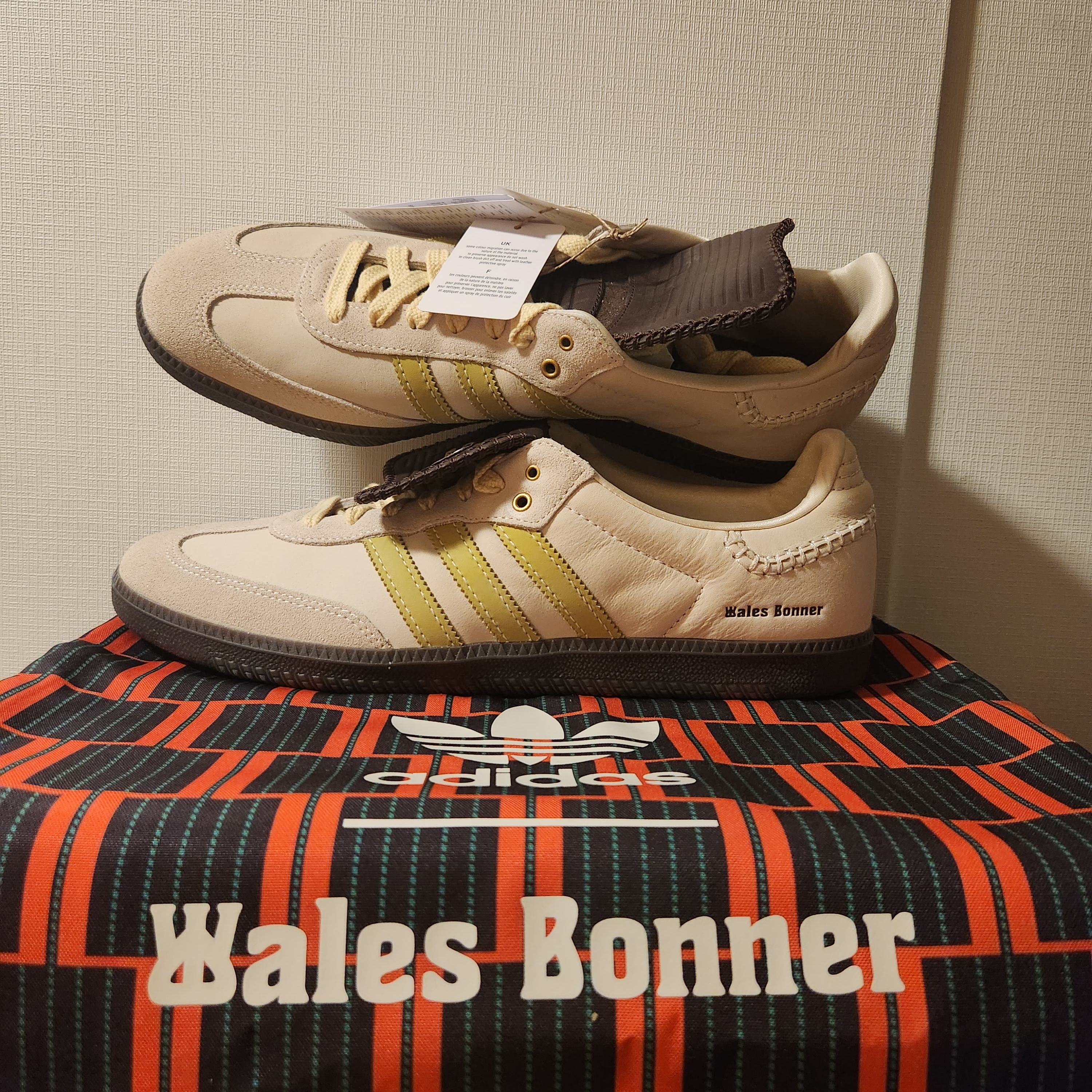 Adidas x Wales Bonner Samba Brown Ecru Tint 착용 스타일