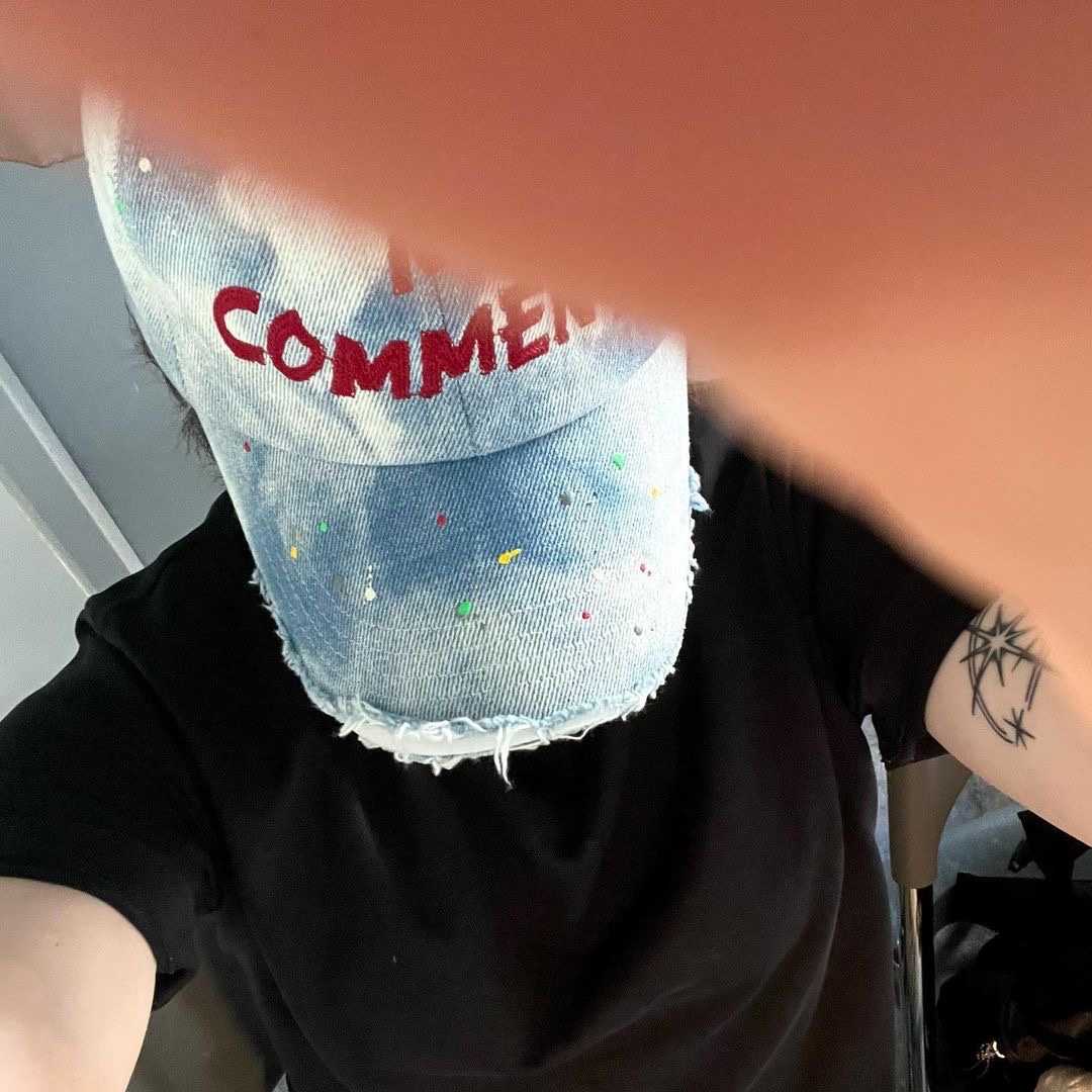 Nos Couleurs No Comment Cap Denim 착용 스타일 - 2