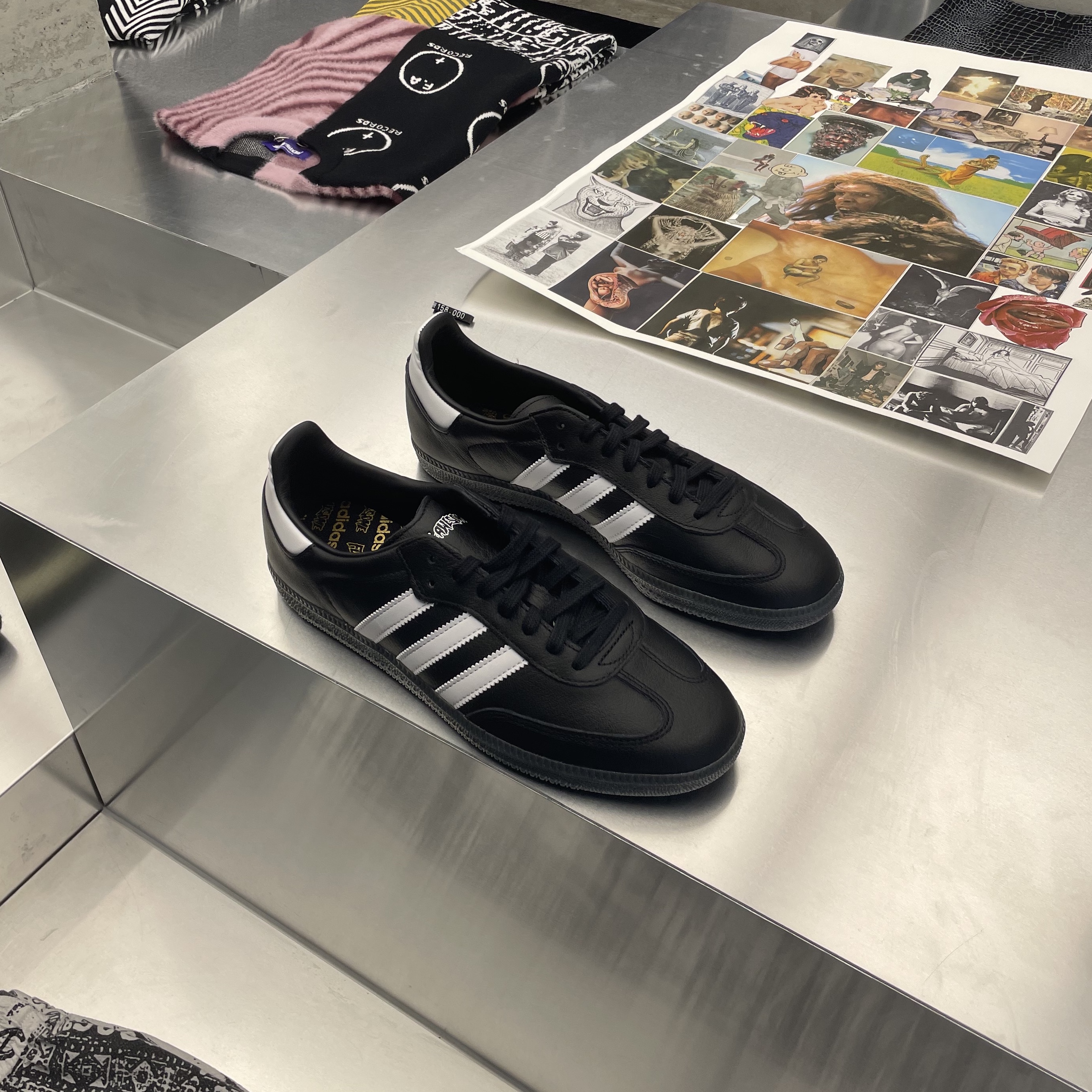 Adidas x Fucking Awesome Samba Core Black 착용 스타일