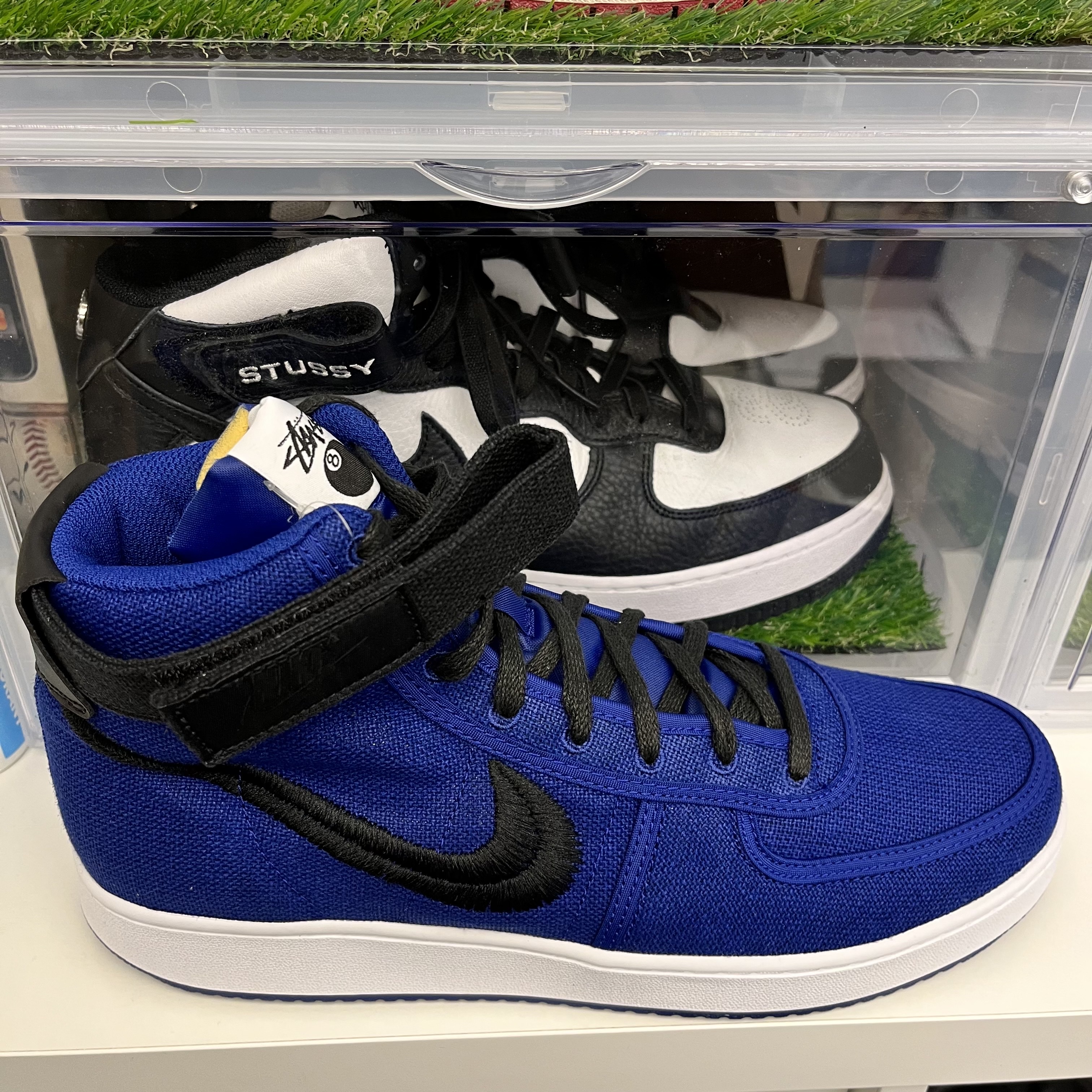 Nike x Stussy Vandal High Deep Royal Blue 착용 스타일 - 3