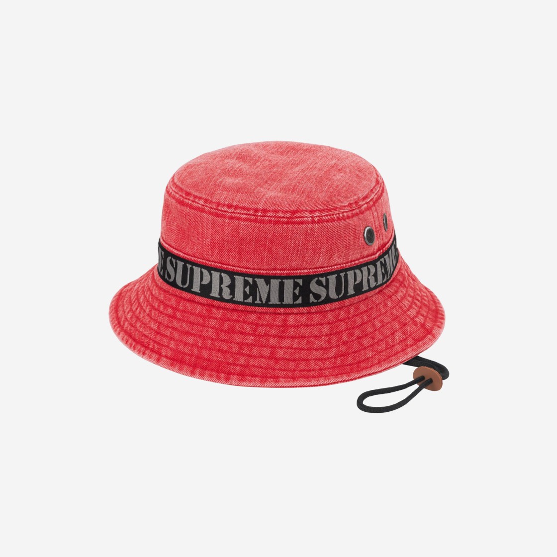 Supreme Stencil Webbing Boonie Red - 23SS 상세 이미지 1