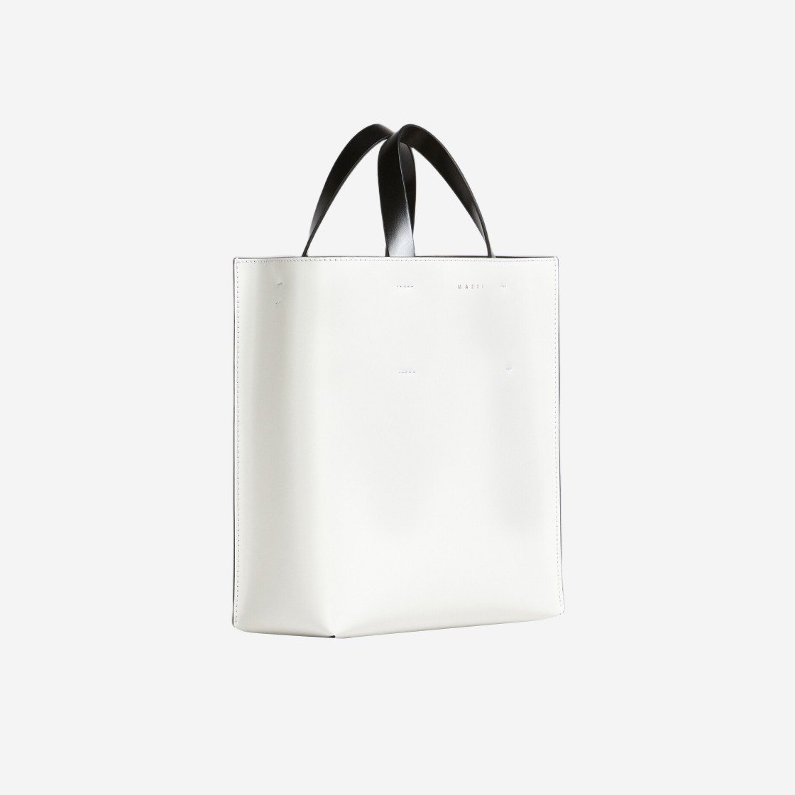 Marni Museo Soft Small Bag in Leather Lilywhite Camellia 상세 이미지 2