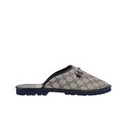 Gucci GG Slipper with Horsebit Beige Blue