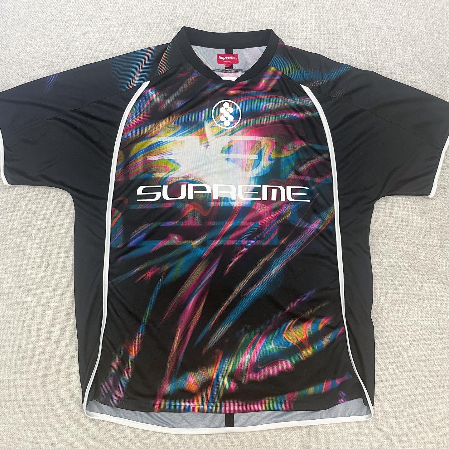 Supreme Feedback Soccer Jersey Black - 23SS 착용 스타일 - 2