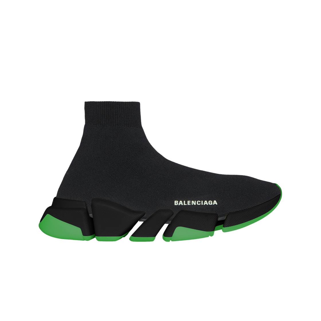 발렌시아가 스피드 2.0 클리어 솔 리사이클드 니트 스니커즈 블랙(Balenciaga Speed 2.0 Clear Sole Recycled Knit Sneakers Black) - 1