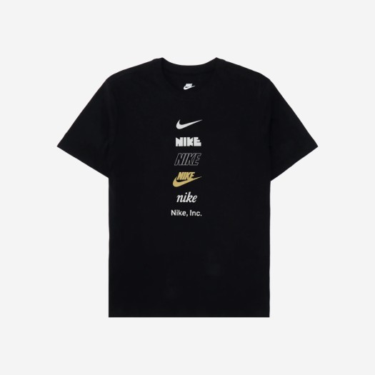 나이키 NSW 클럽 로고 티셔츠 블랙 - 아시아