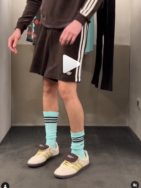 Adidas x Wales Bonner Towel Shorts Dark Brown - KR Sizing 착용 스타일 - 2