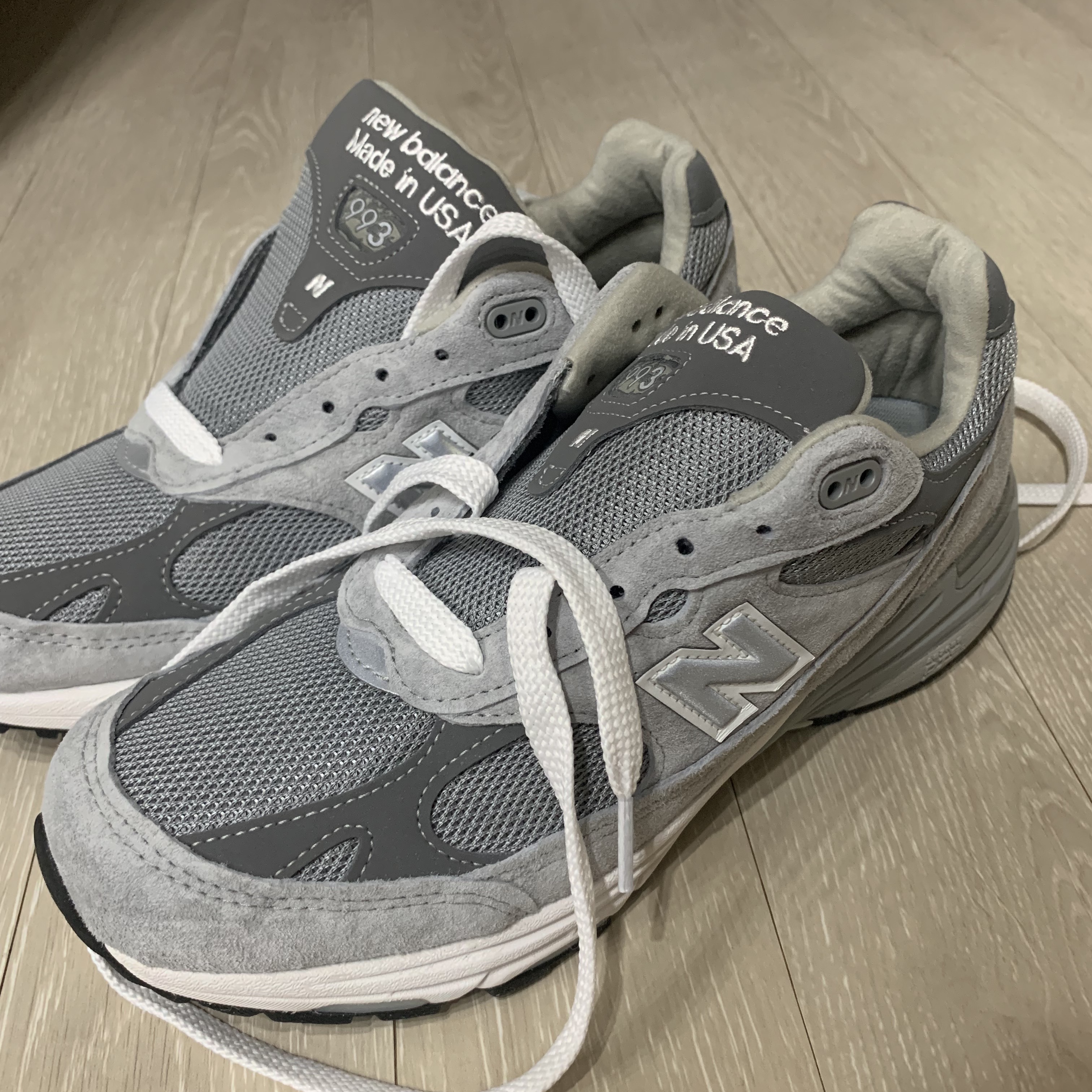 New Balance 993 Made in USA Grey - D Standard 착용 스타일