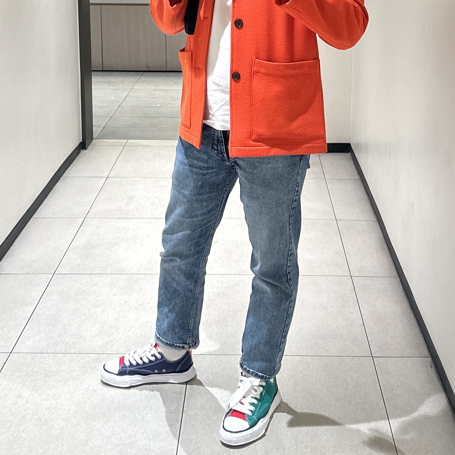Maison Mihara Yasuhiro Peterson OG Sole Canvas Low Sneakers Multi 착용 스타일