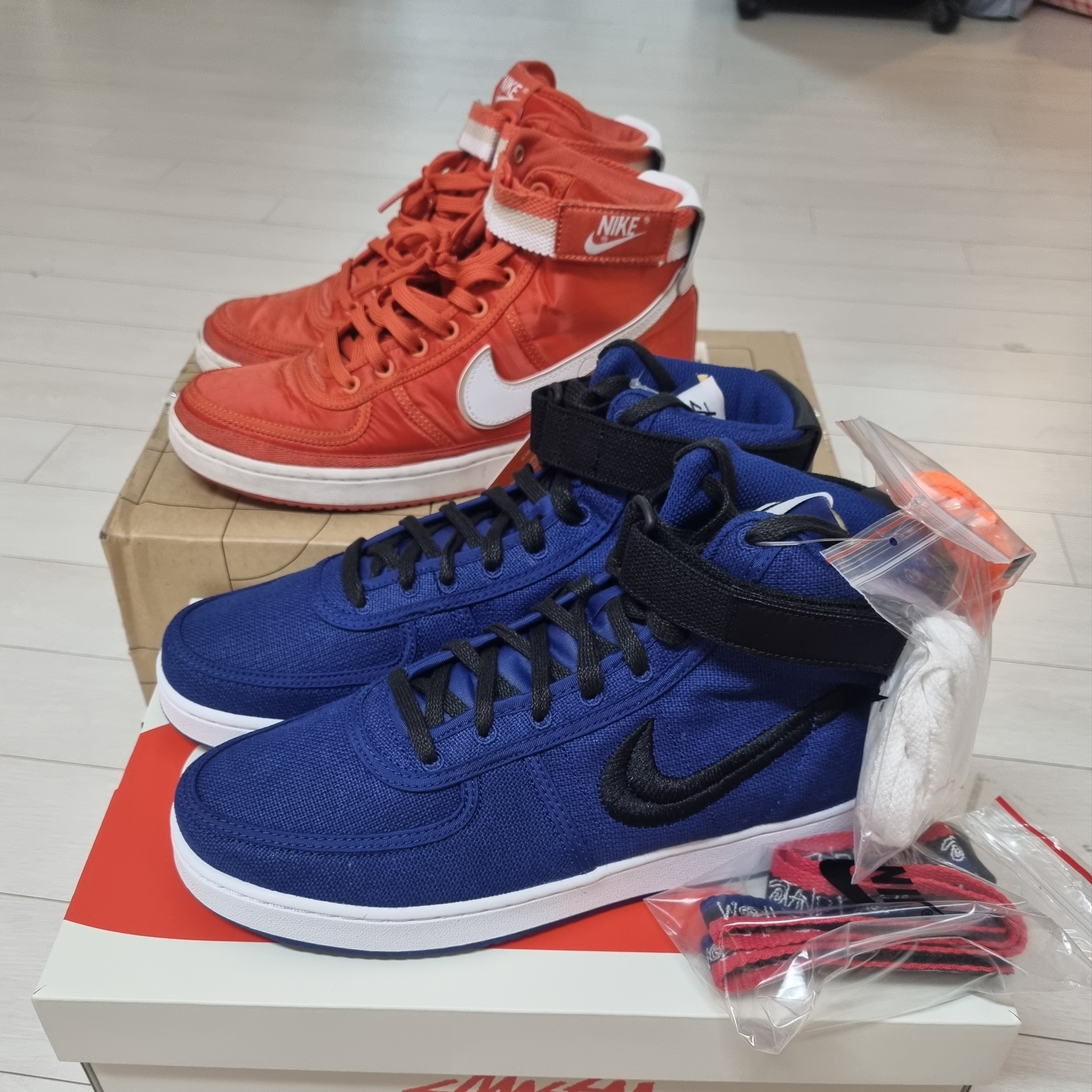 Nike x Stussy Vandal High Deep Royal Blue 착용 스타일