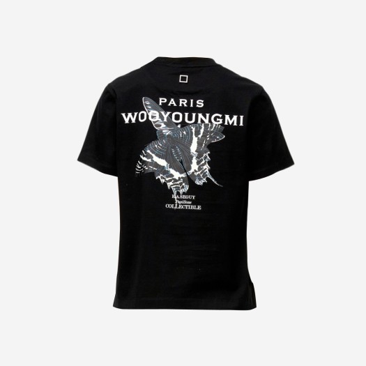 (W) 우영미 나비 백로고 티셔츠 블랙 - 23SS