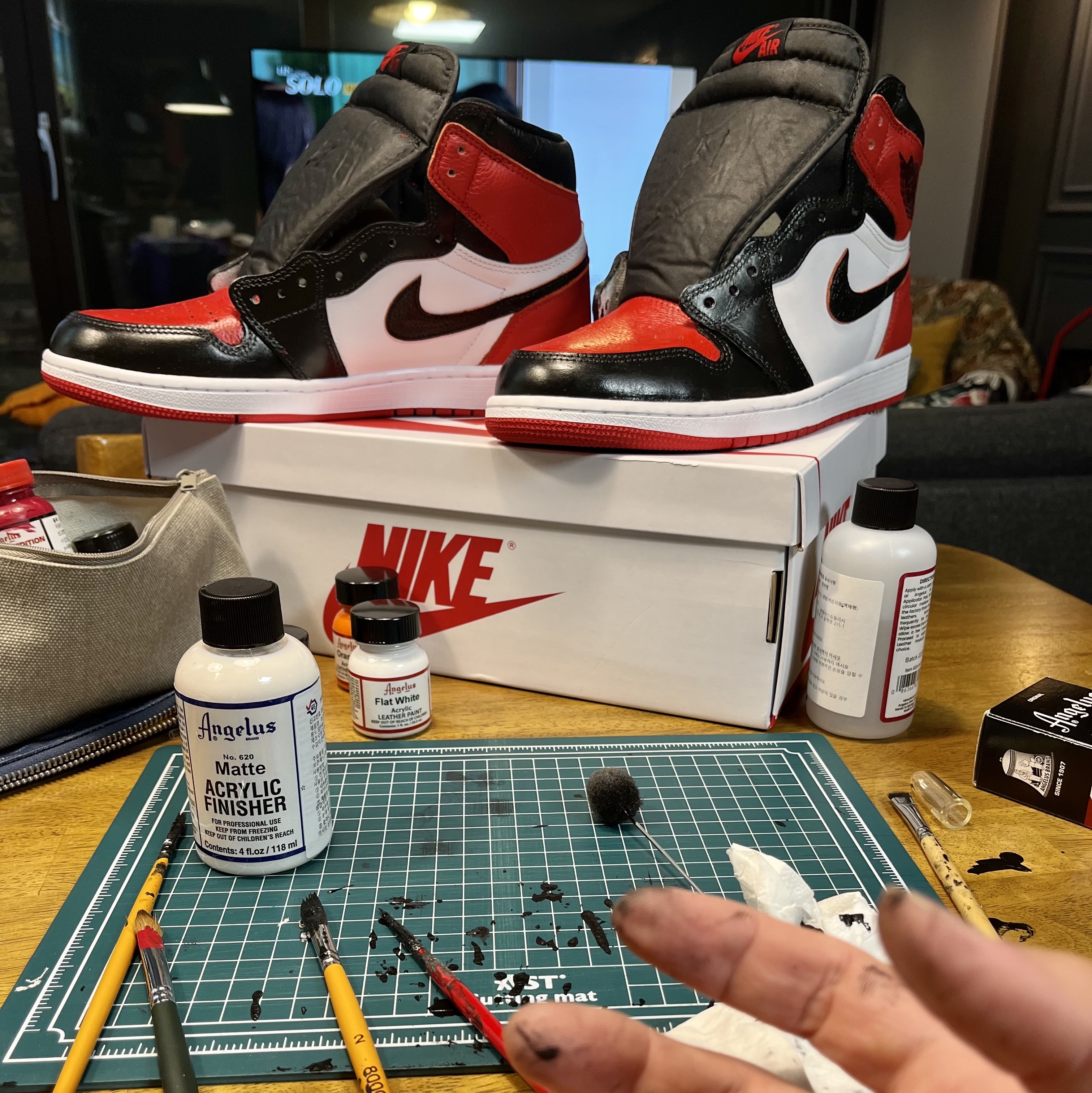 Jordan 1 Retro High OG Heritage, Jordan 1 Retro High OG Bred Toe 착용 스타일