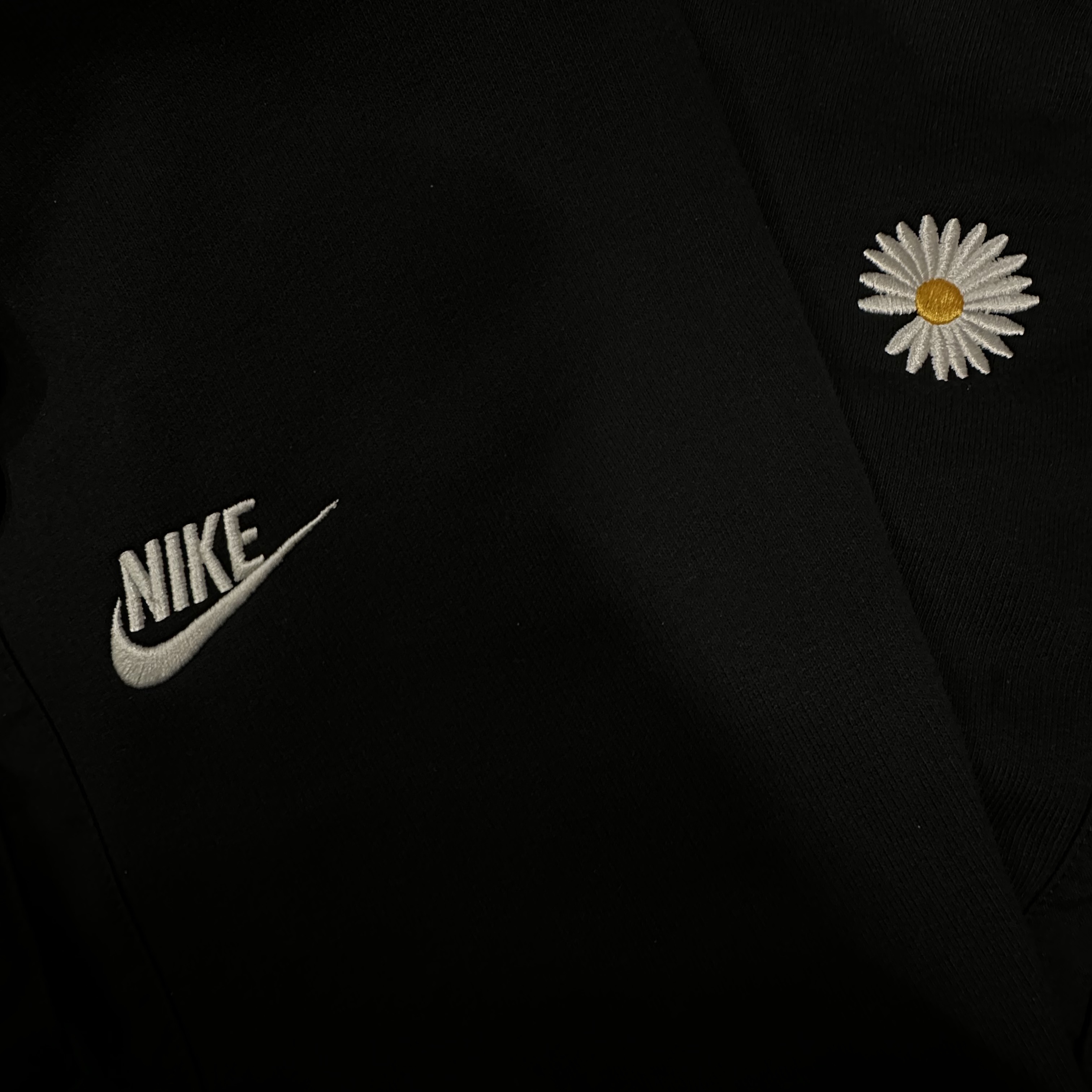 Nike x Peaceminusone Wide Pants Black (DR0096-010), Jordan 1 Retro High OG Black Mocha 착용 스타일 - 1