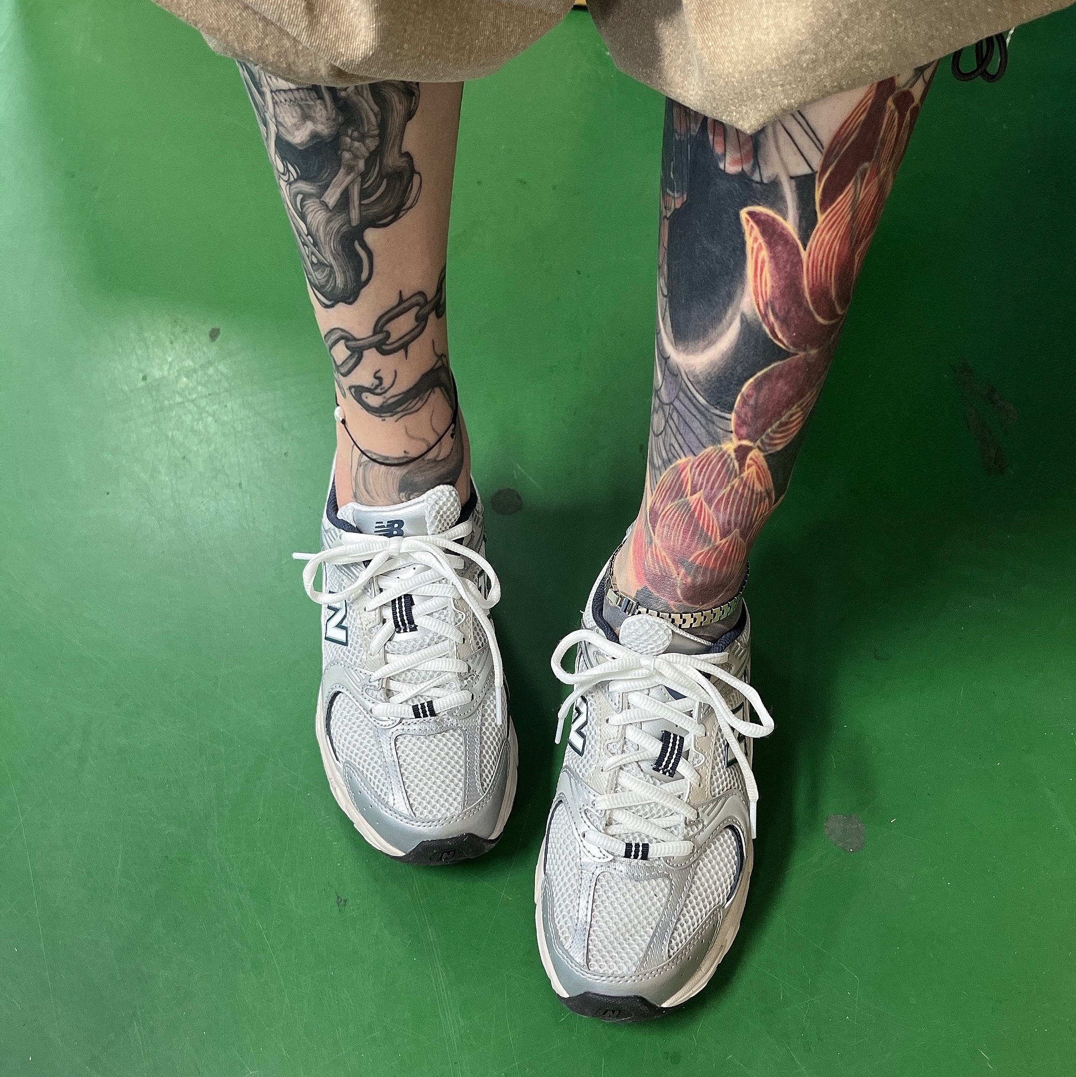 New Balance 530 Steel Grey 착용 스타일