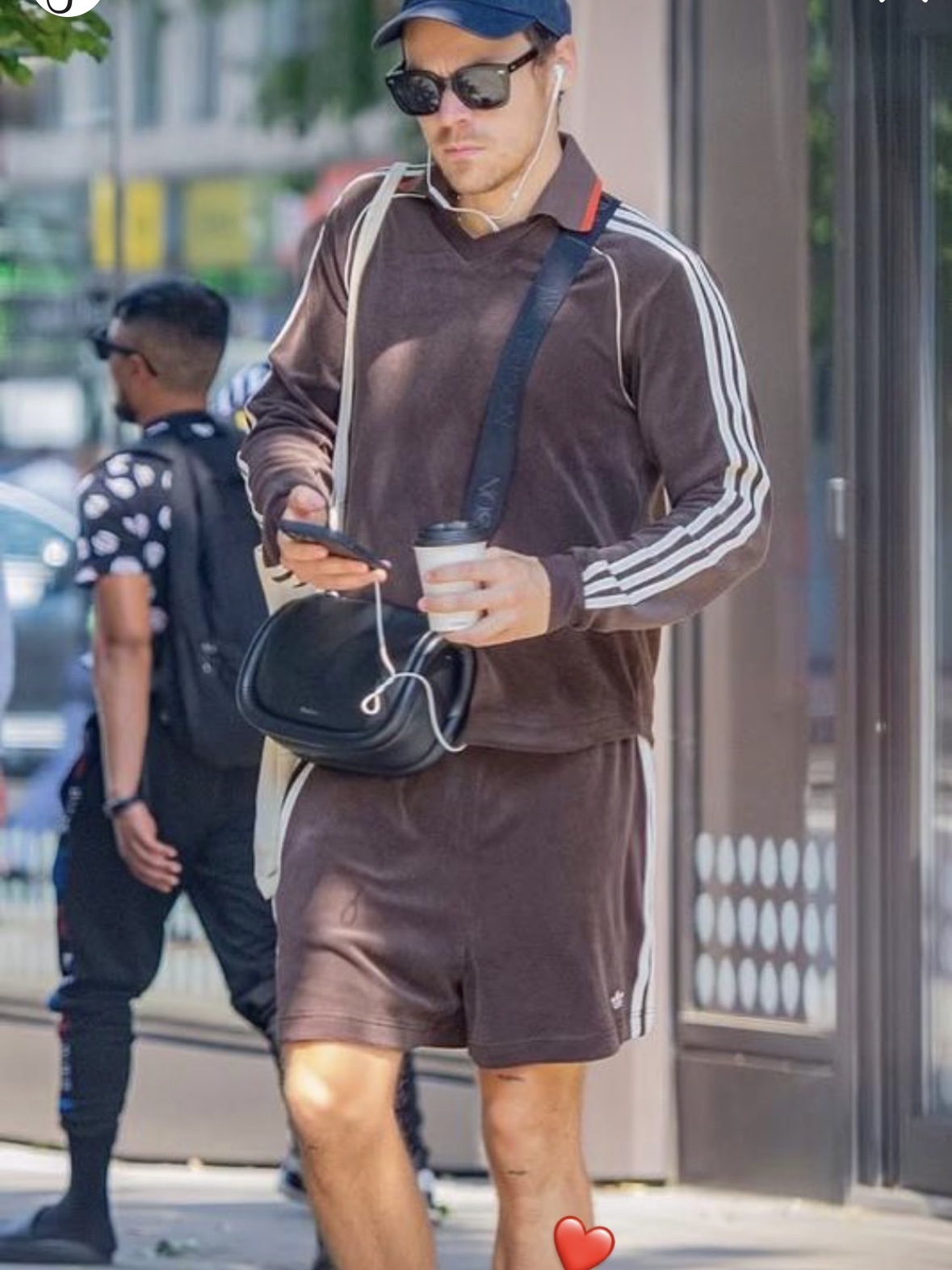 Adidas x Wales Bonner Towel Shorts Dark Brown - KR Sizing 착용 스타일